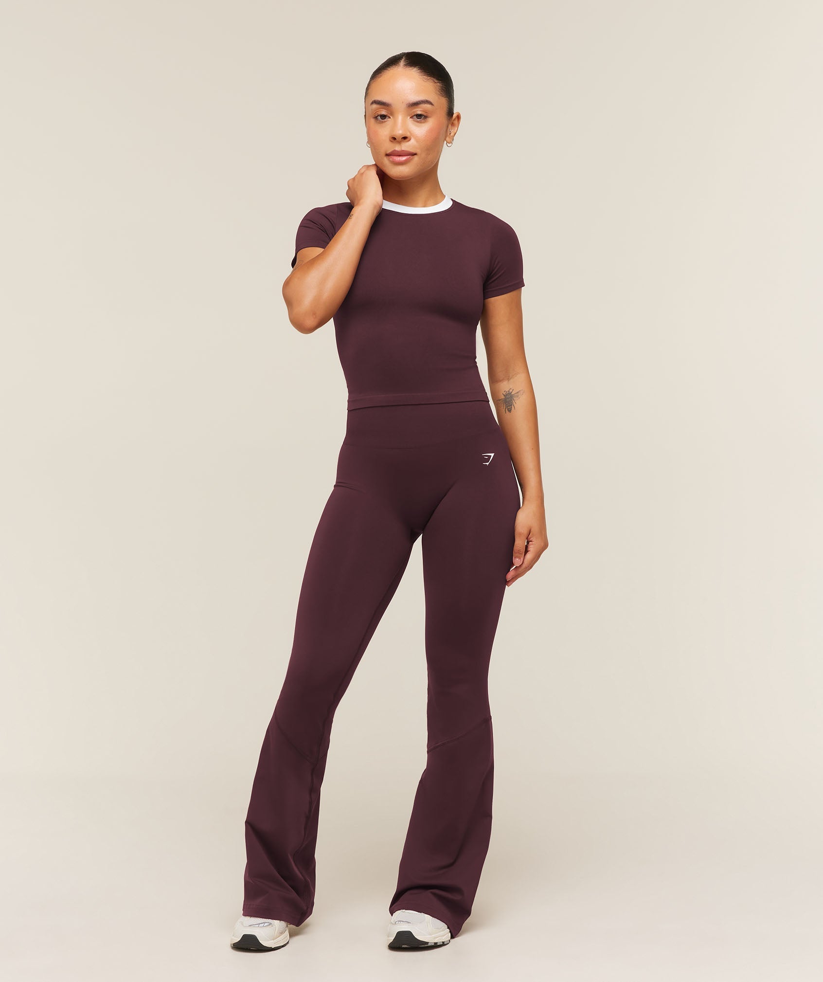 Everyday Seamless Contrast T-Shirt - Cherry Purple — imagem 4