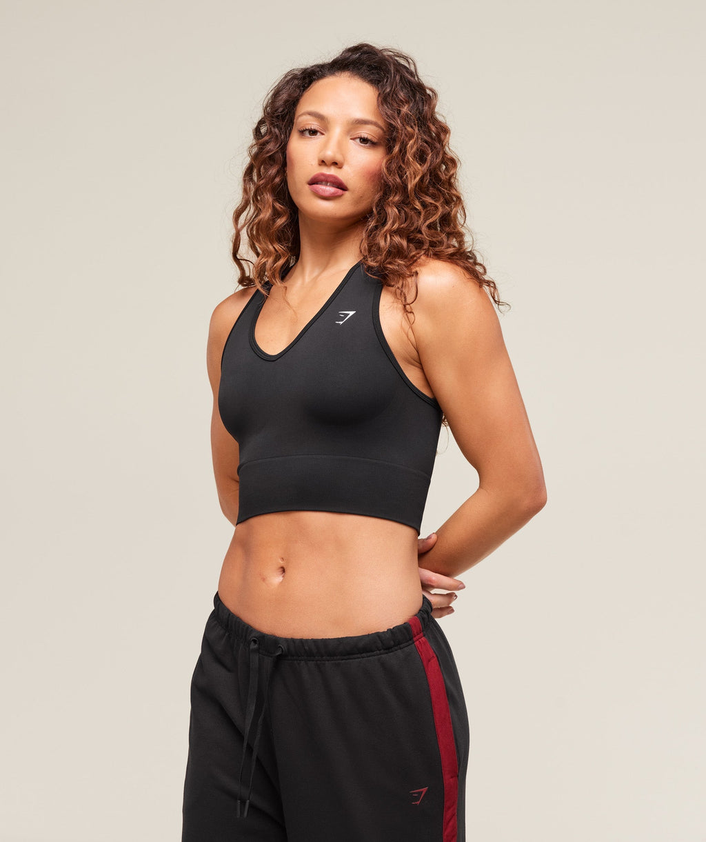 Everyday Seamless Crop Tank - Black — imagem 1