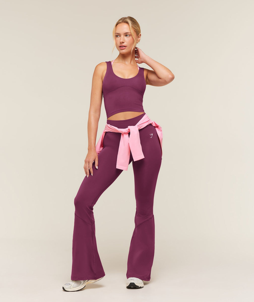Everyday Seamless Flared Leggings - Strength Pink — imagem 4