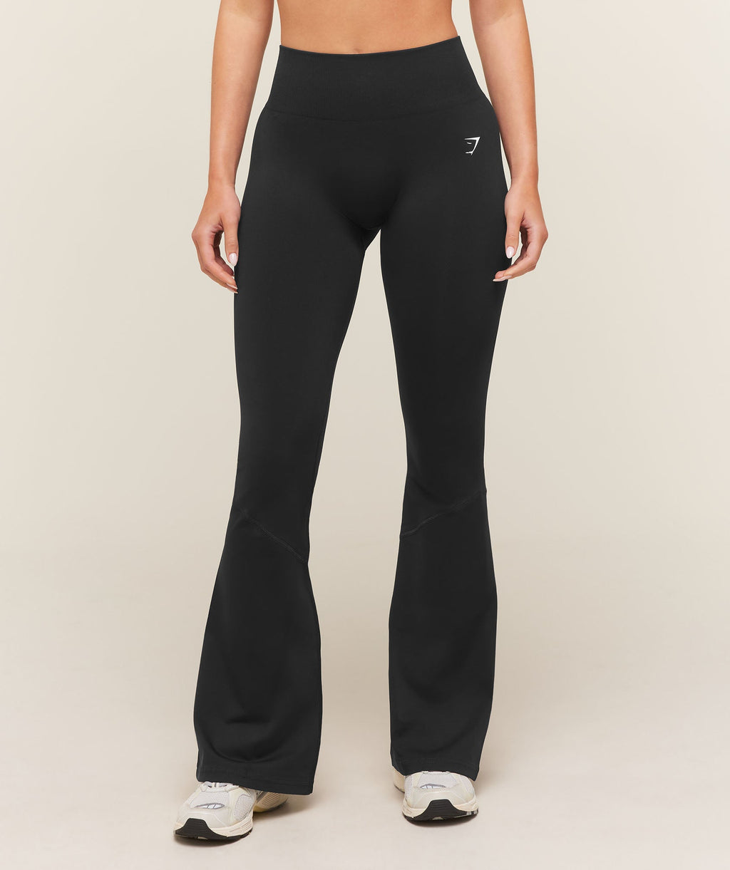 Everyday Seamless Flared Leggings - Black — imagem 1