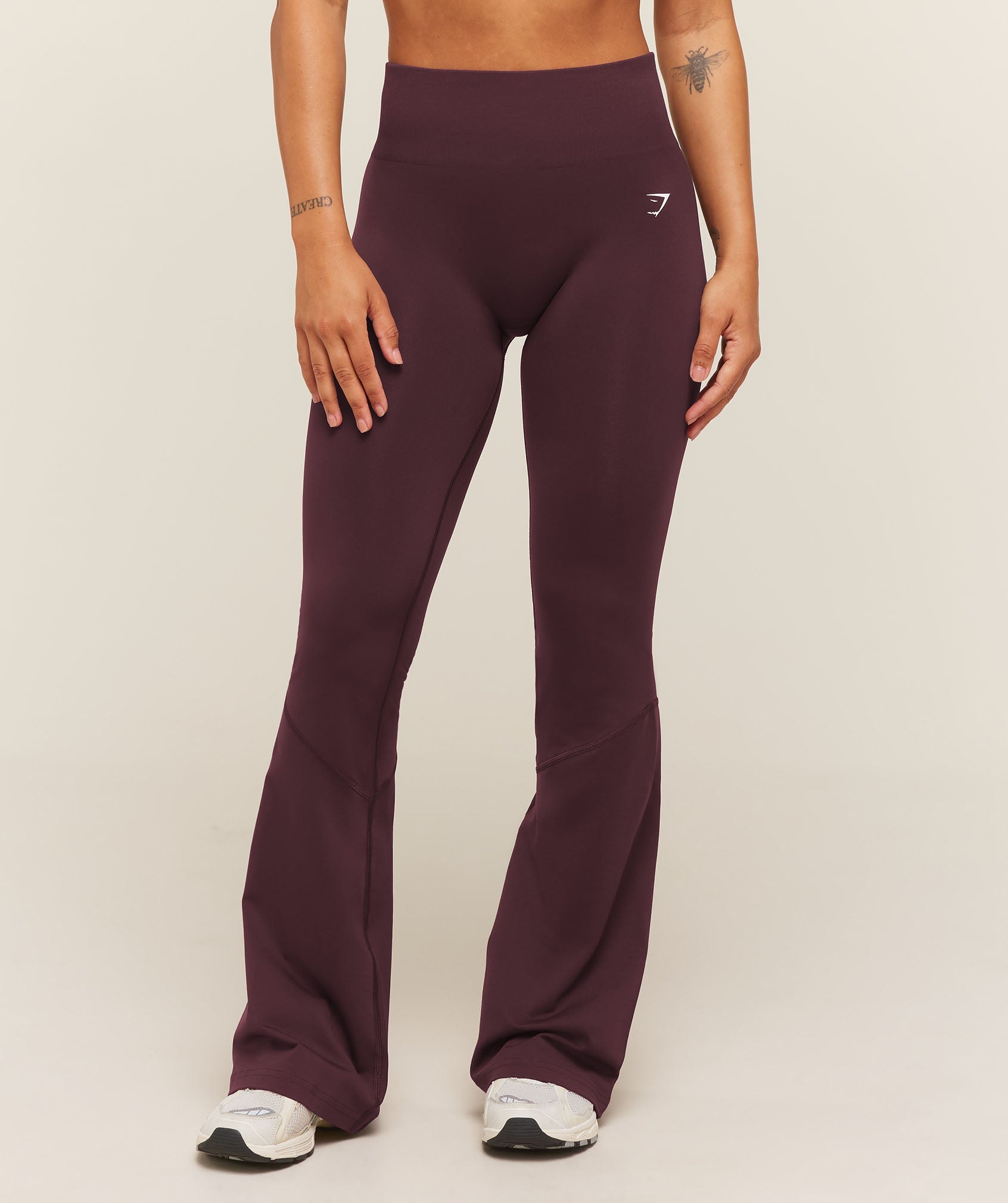 Everyday Seamless Flared Leggings - Cherry Purple — imagem 1