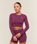 Everyday Seamless Long Sleeve Crop Top - Strength Pink — imagem 1