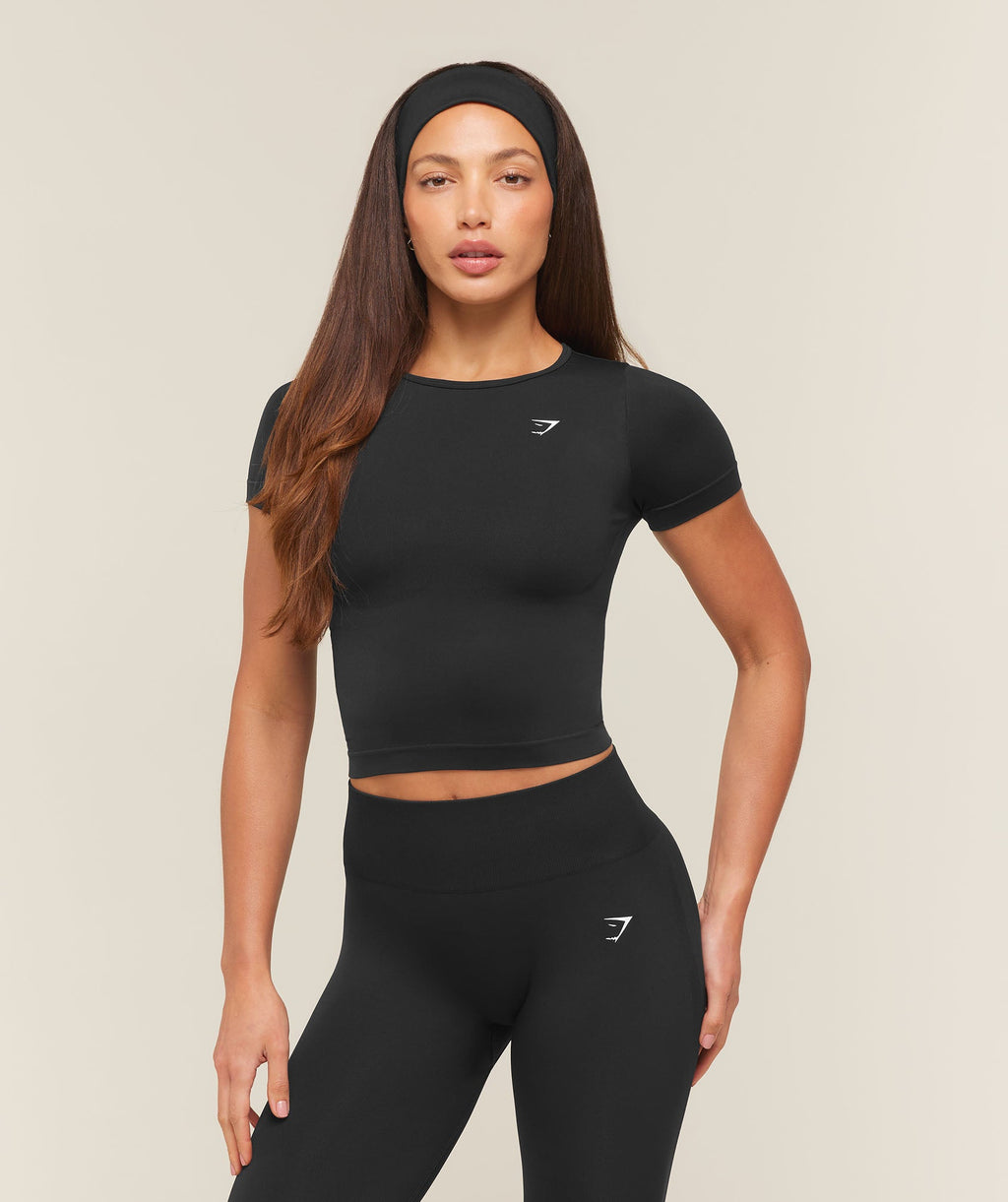 Everyday Seamless Short Sleeve Top - GS Black — imagem 1