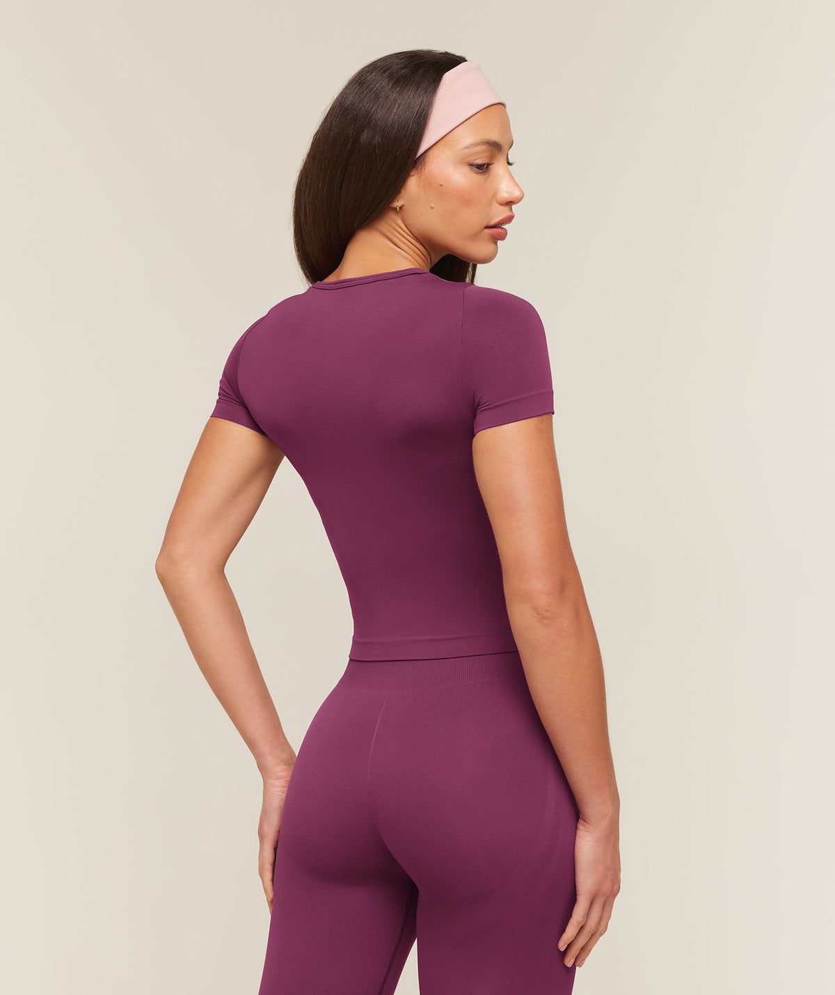 Everyday Seamless Short Sleeve Top - Strength Pink — imagem 2