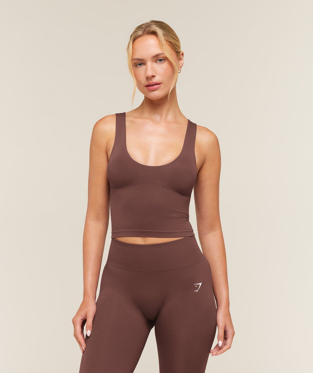 Everyday Seamless Shelf Tank - Espresso Brown — imagem 2