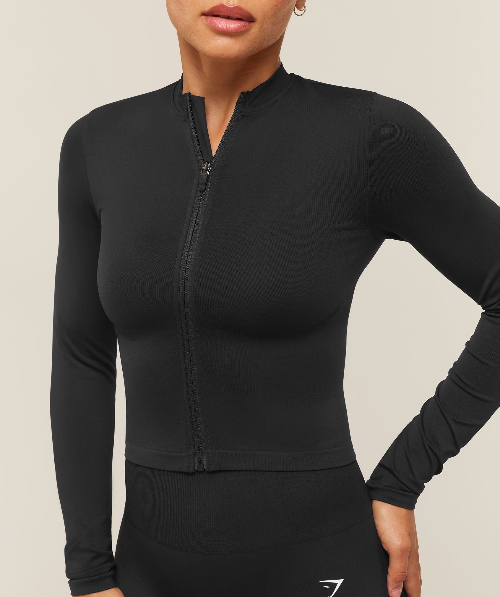 Everyday Seamless Zip Tracktop - Black — imagem 5