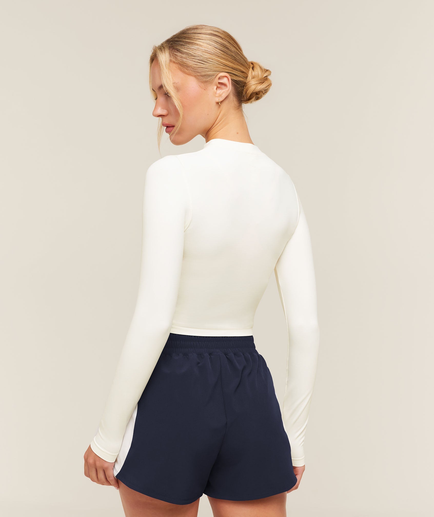 Everyday Seamless Zip Tracktop - Soft White — imagem 3