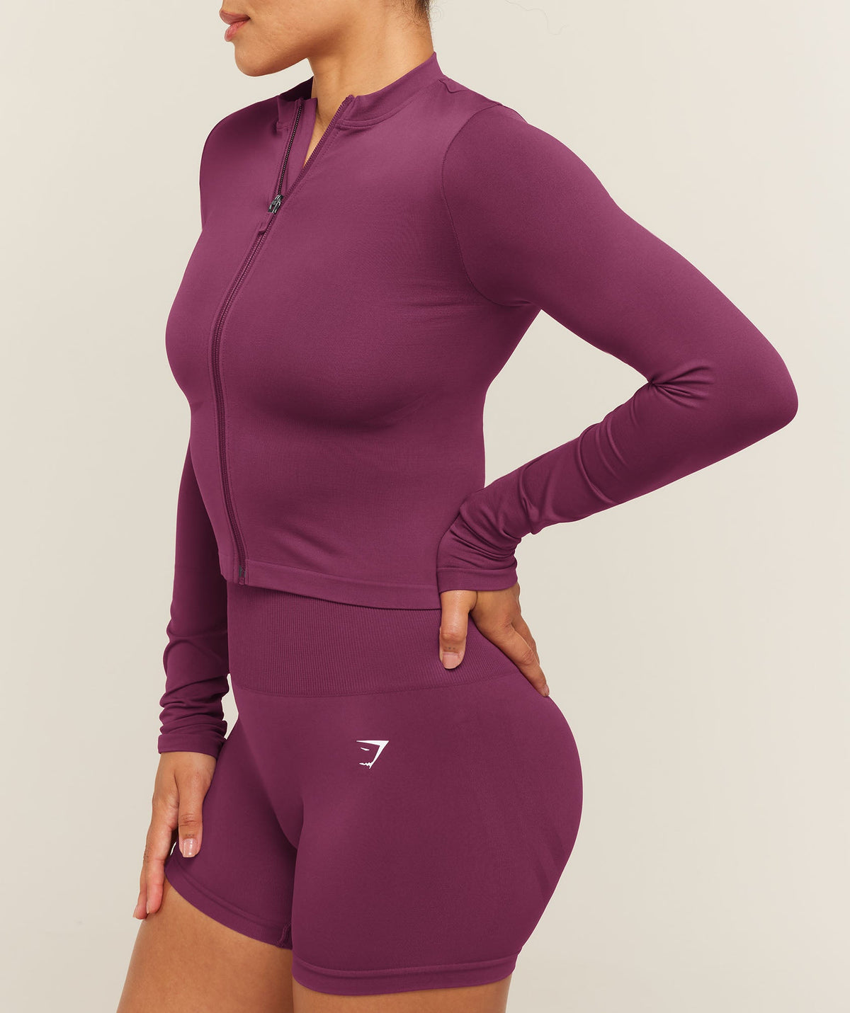 Everyday Seamless Zip Tracktop - Strength Pink — imagem 3