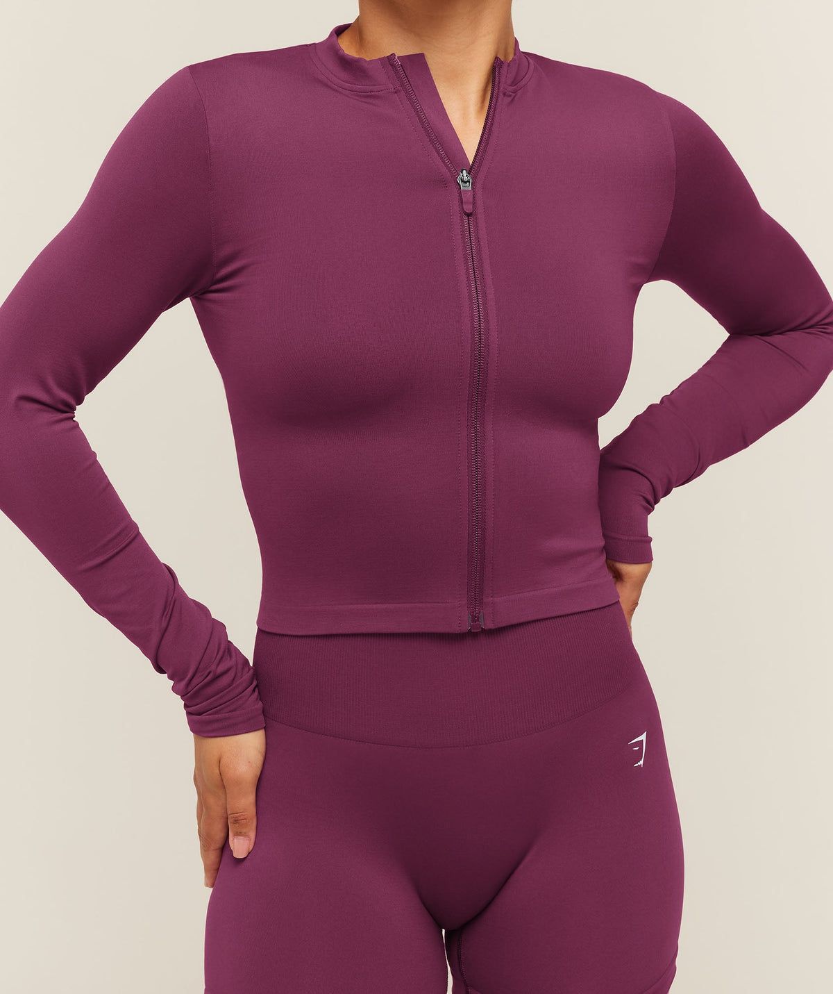 Everyday Seamless Zip Tracktop - Strength Pink — imagem 8