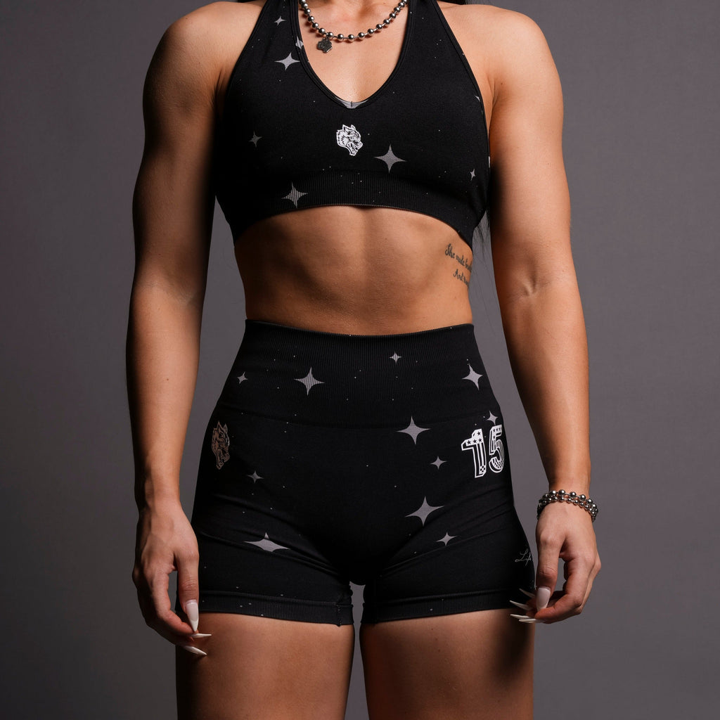 Throttle Everson Seamless "Sierra" Shorts in Black Starry Night — imagem 2