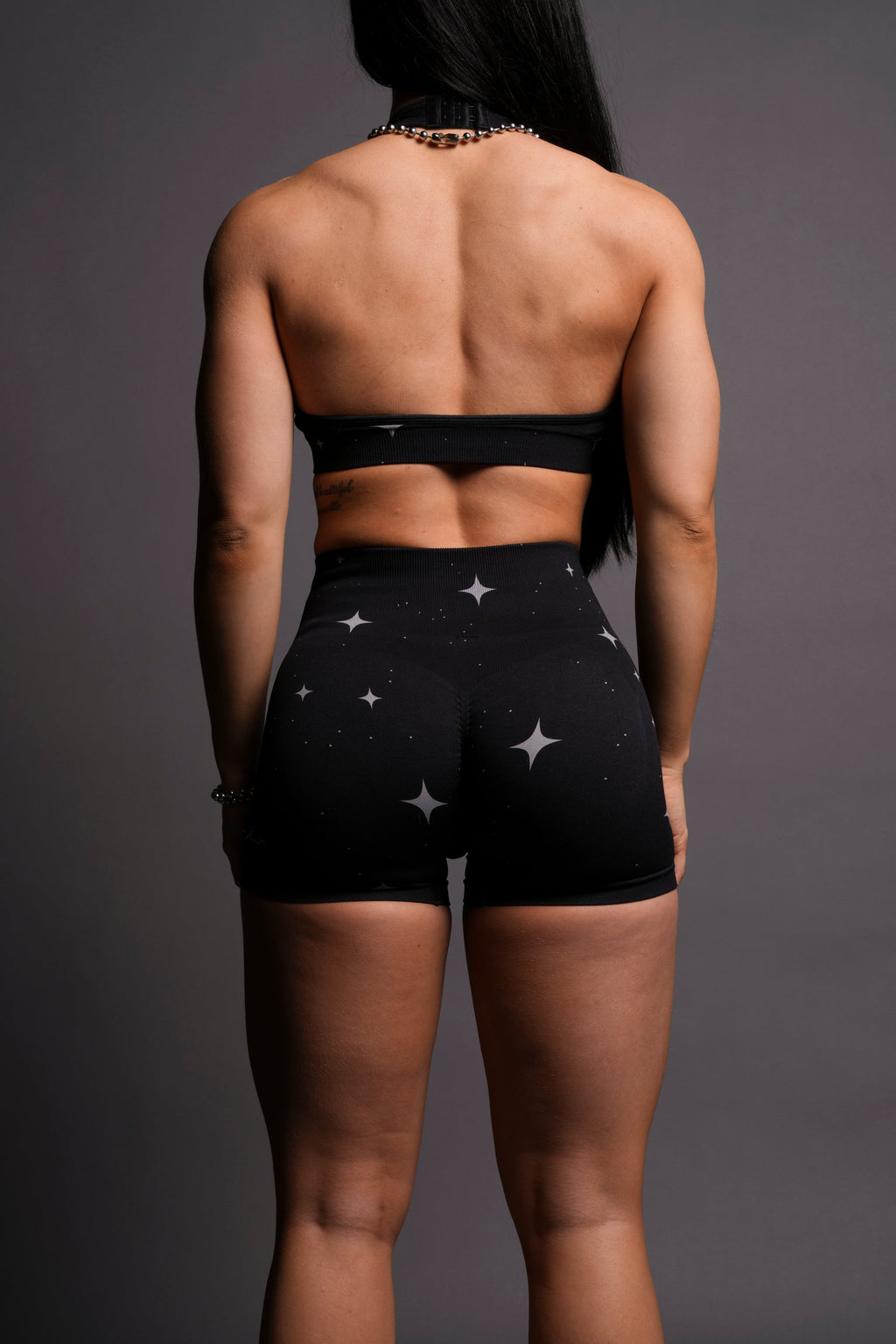 Throttle Everson Seamless "Sierra" Shorts in Black Starry Night — imagem 4