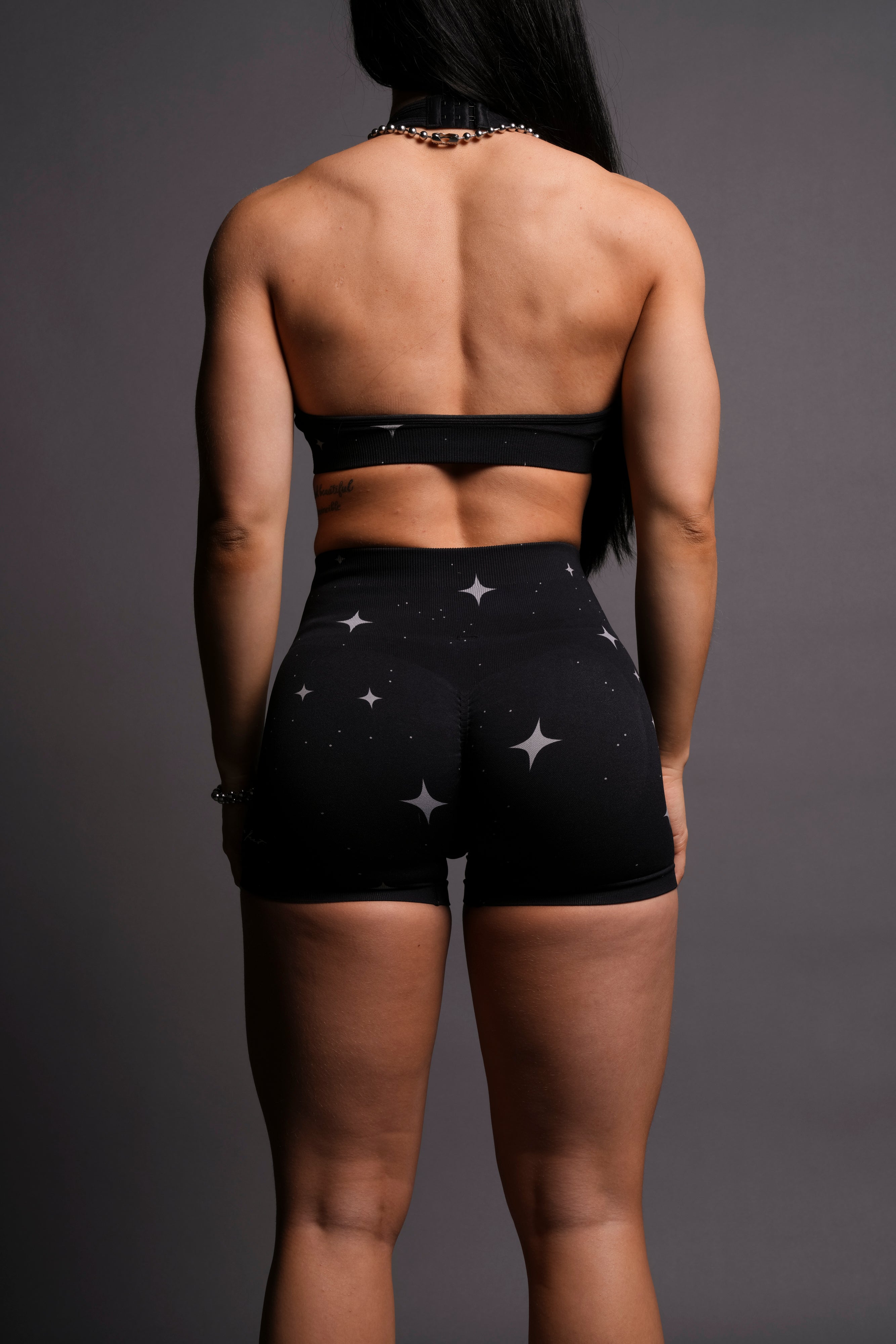Throttle Everson Seamless "Sierra" Shorts in Black Starry Night — imagem 4