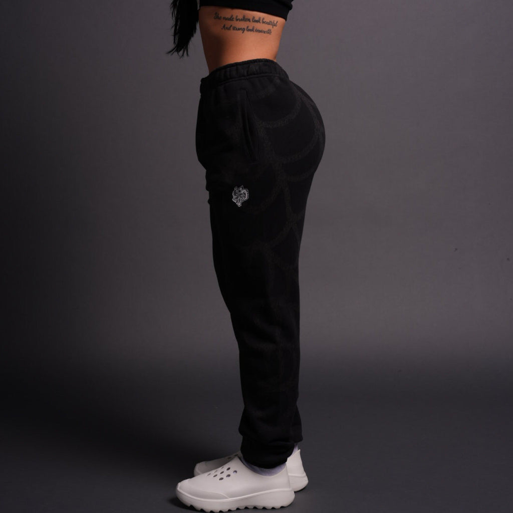 Symbiote Web She Post Longe Sweats in Black — imagem 2