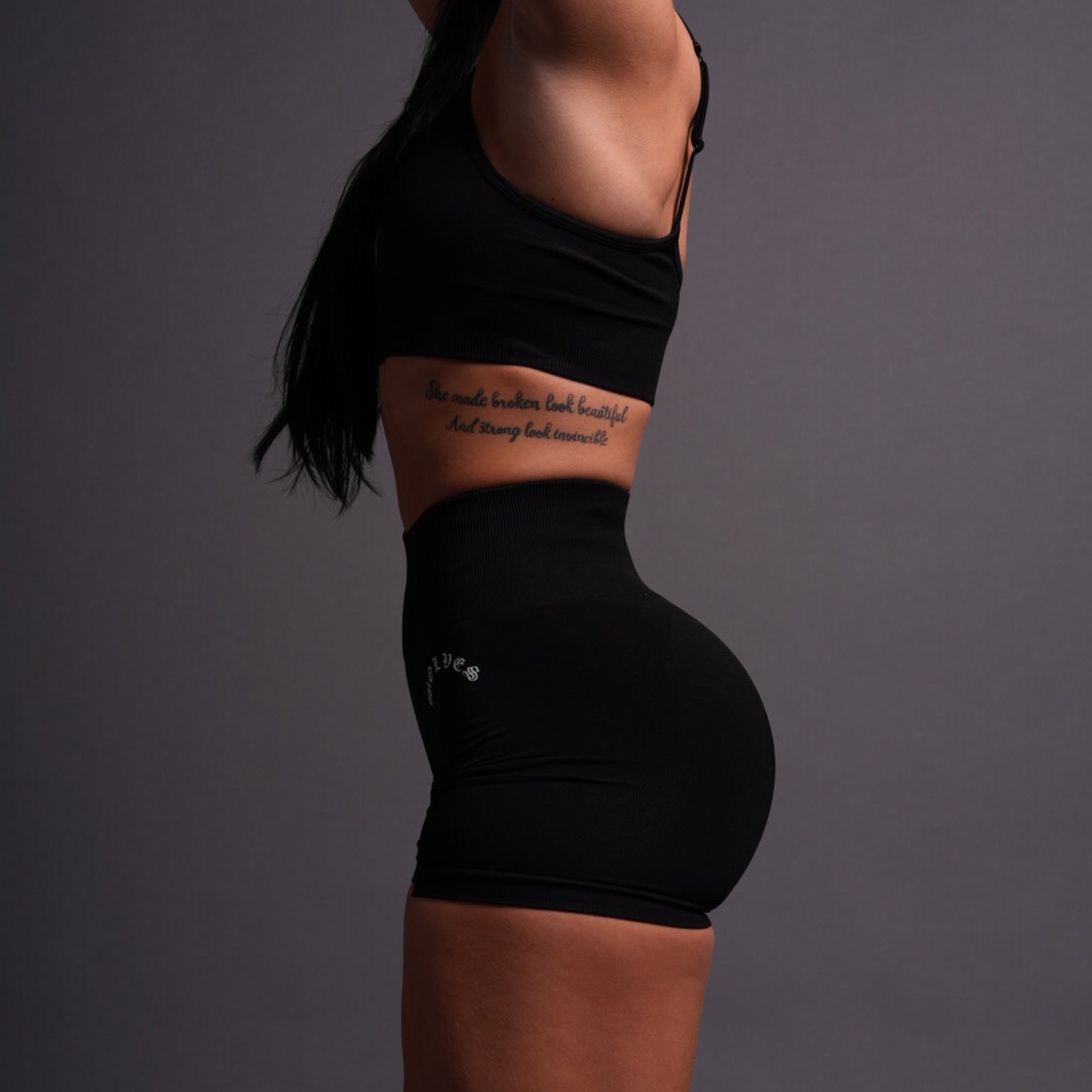 Chopper Everson Seamless "Training" Shorts in Black — imagem 1