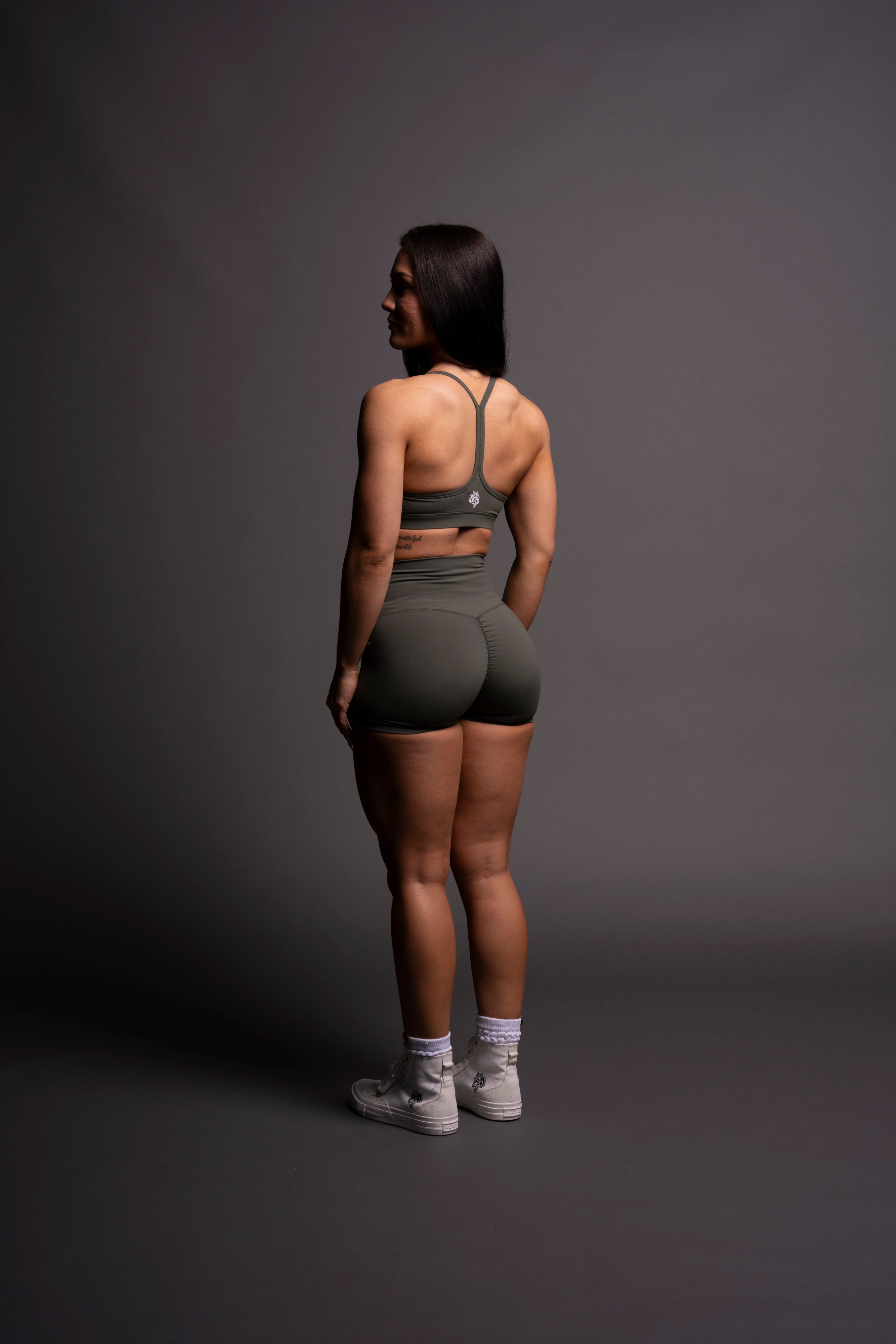 Wolf Kanji "Energy" Pump Shorts in Pine Green — imagem 7