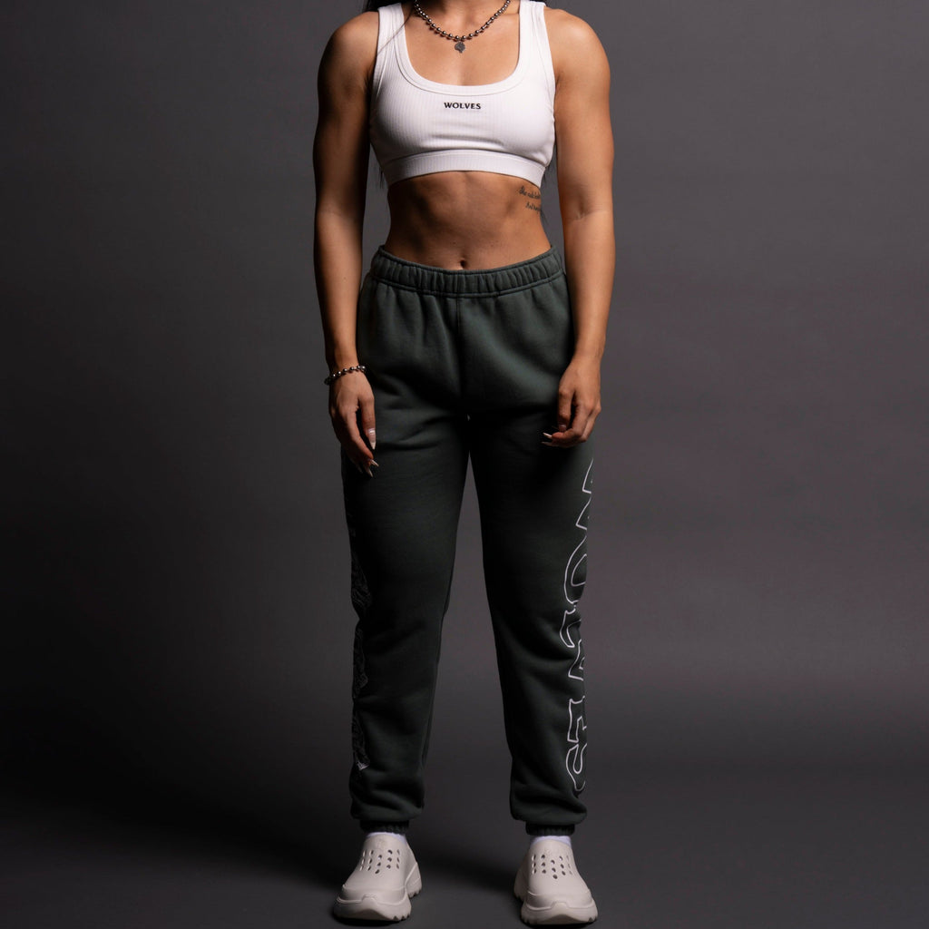 Hardcore She Post Lounge Sweats in Norse Green — imagem 1