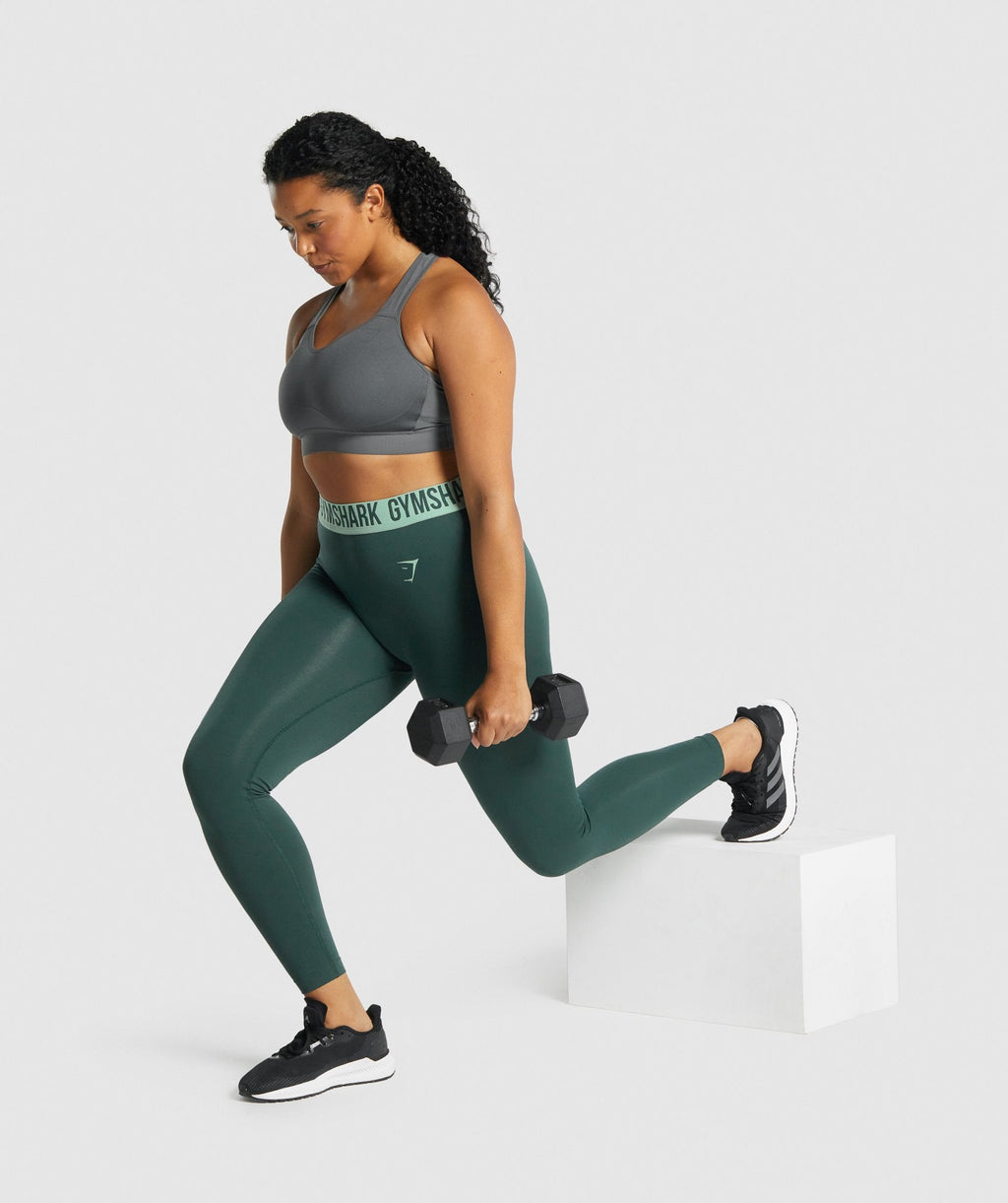 Fit Seamless Leggings - Dark Green — imagem 4