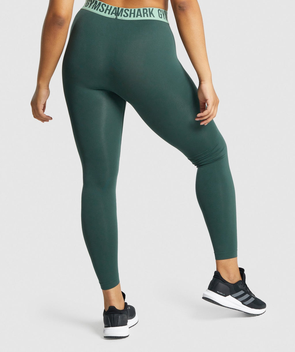 Fit Seamless Leggings - Dark Green — imagem 2