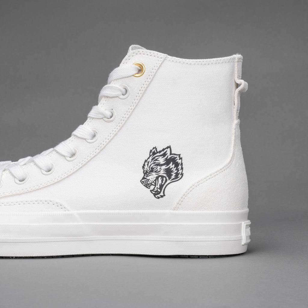 Wolves Forever Sueded Walk 1-DIOS High Top Shoe in White — imagem 6