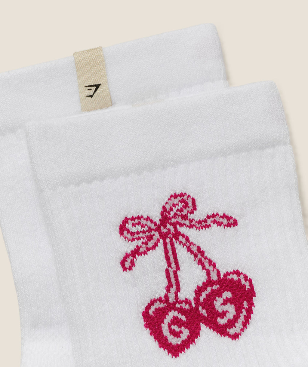 Femme Lifting Graphic Midi Sock 3pk - White — imagem 5