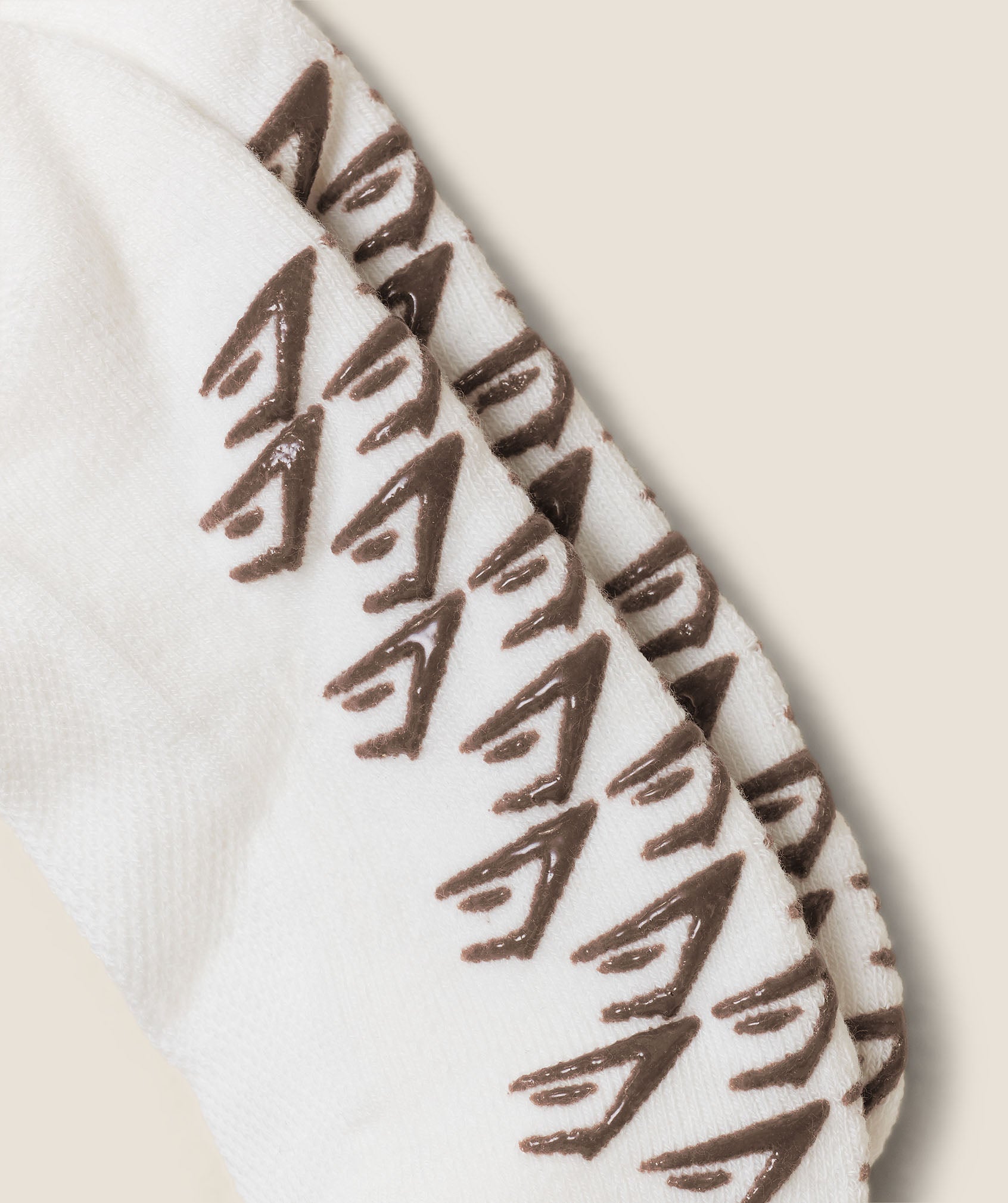 Frill Pilates Midi Sock - Soft White/Soft Brown — imagem 2