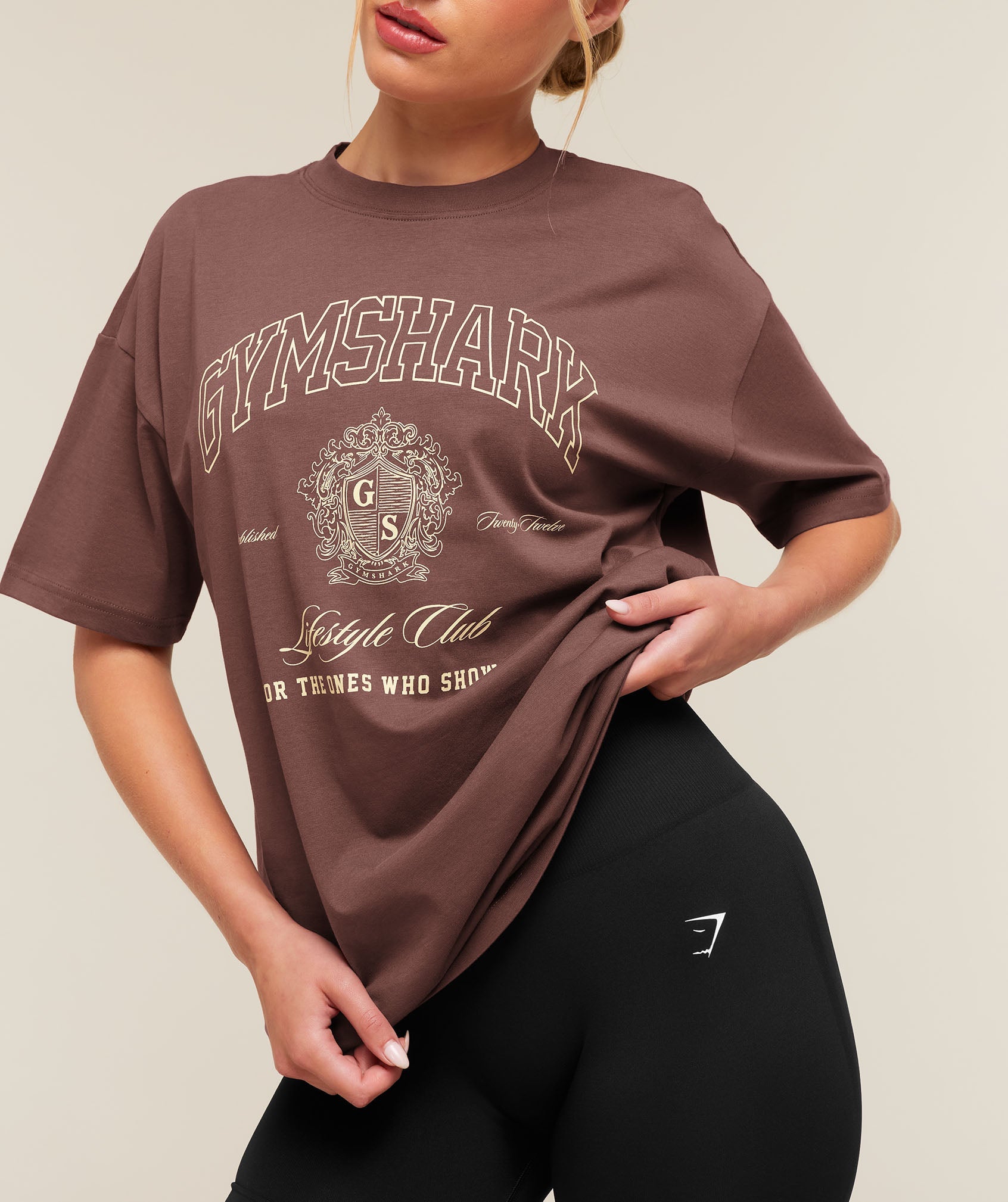 College Crest Graphic T-Shirt - Espresso Brown — imagem 6
