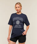 College Crest Graphic T-Shirt - Heavy Blue — imagem 1