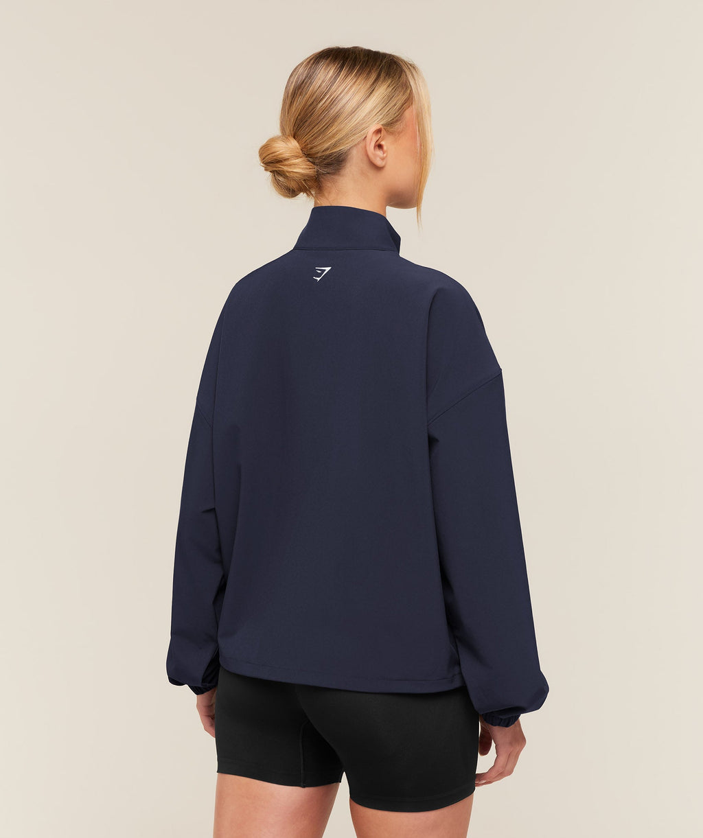 College Crest Graphic Track Jacket - Heavy Blue — imagem 2