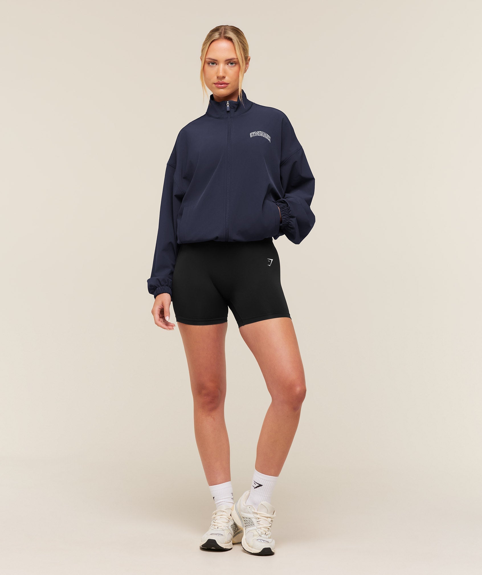 College Crest Graphic Track Jacket - Heavy Blue — imagem 7