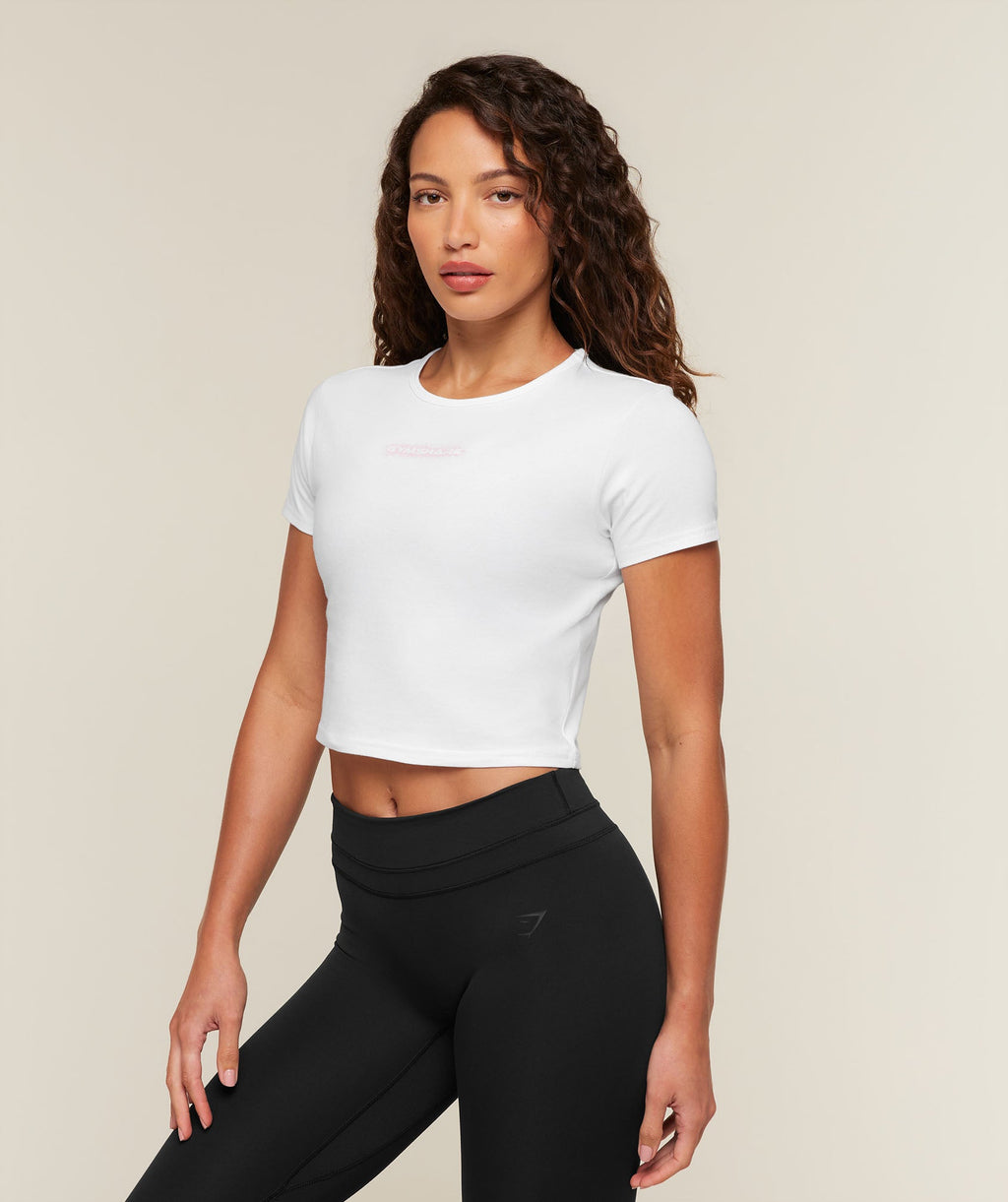 For The Ones Who Show Up Graphic Baby Tee - White — imagem 3