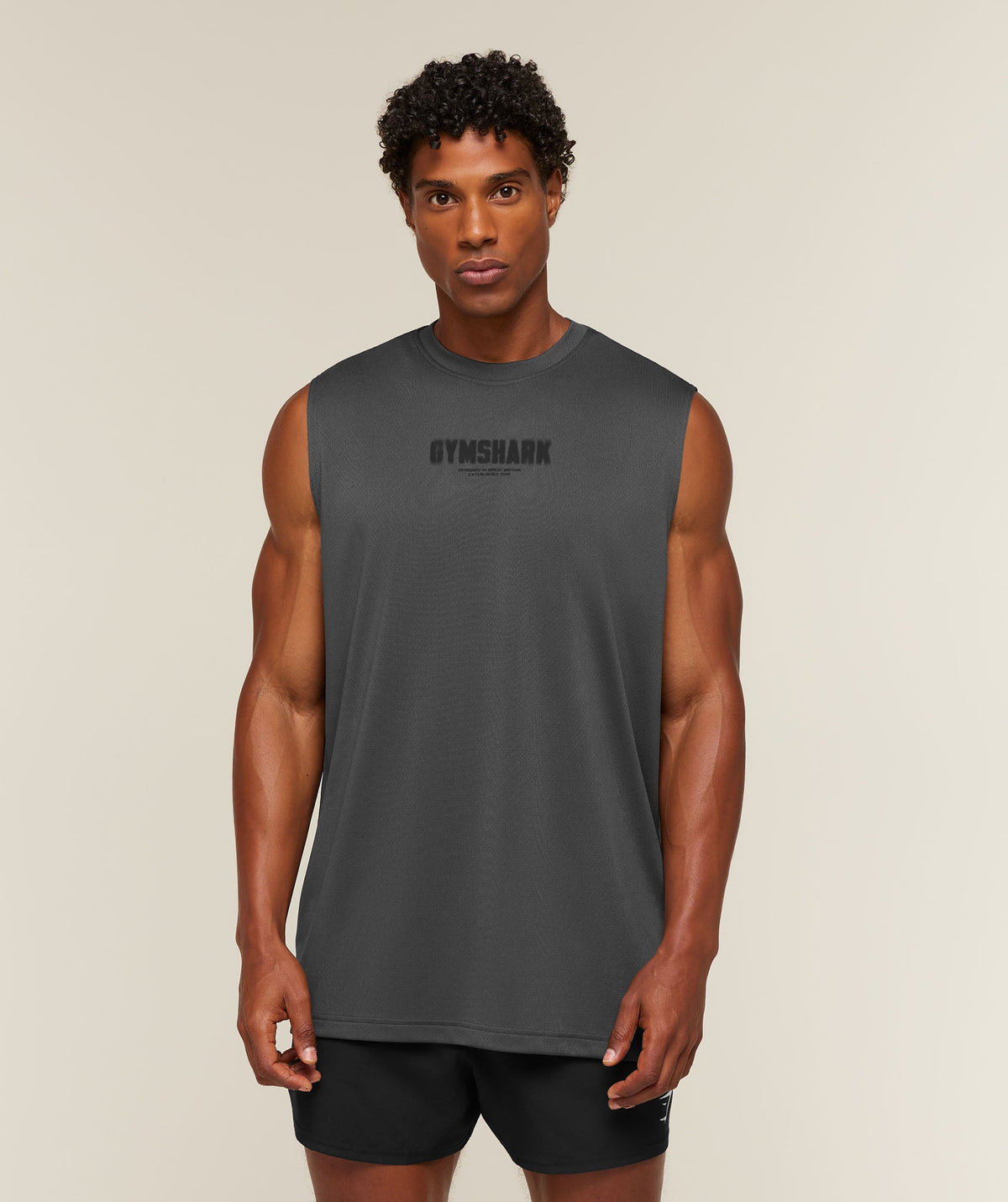 Motion Blur Graphic Tank - Onyx Grey — imagem 1