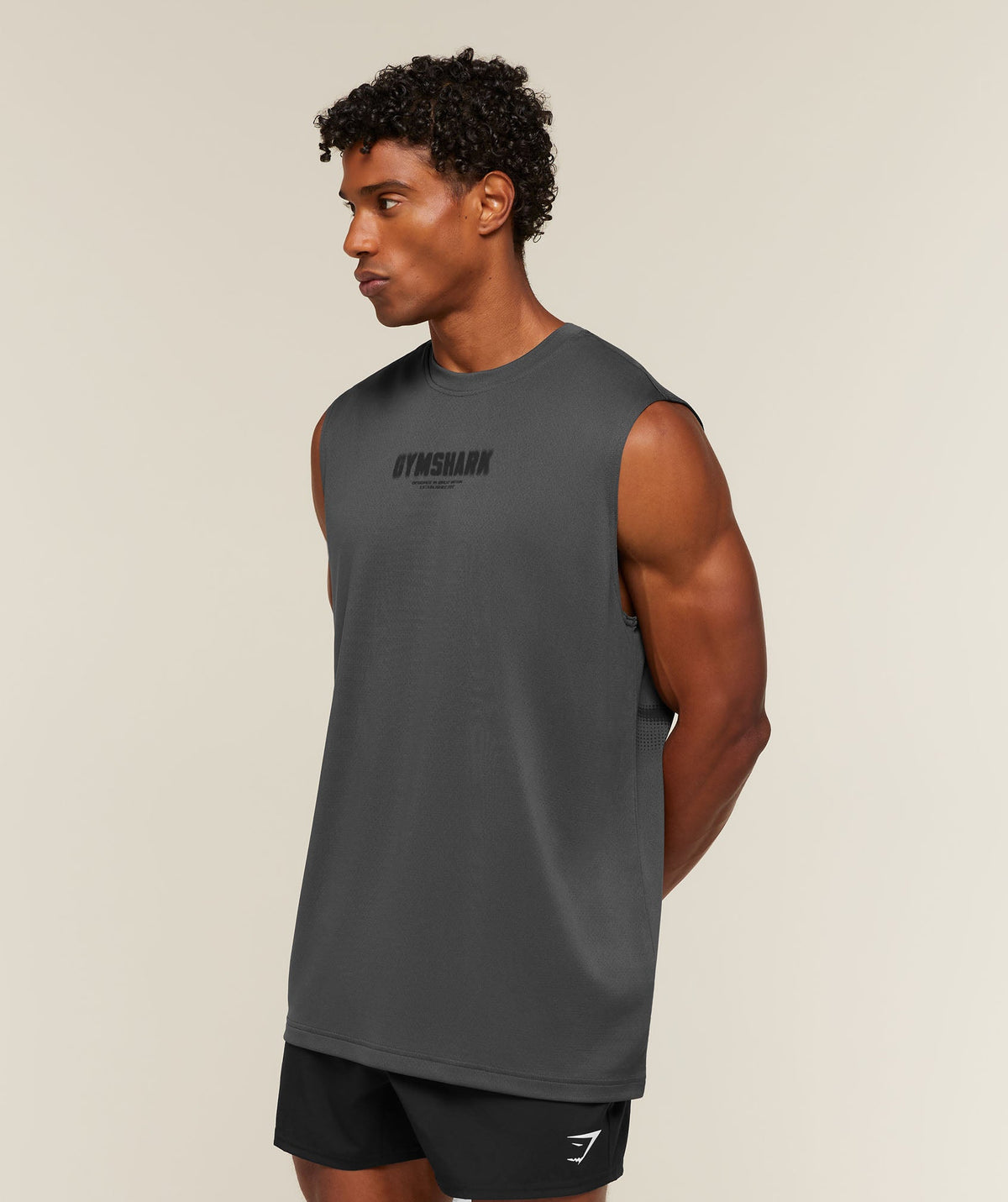 Motion Blur Graphic Tank - Onyx Grey — imagem 3