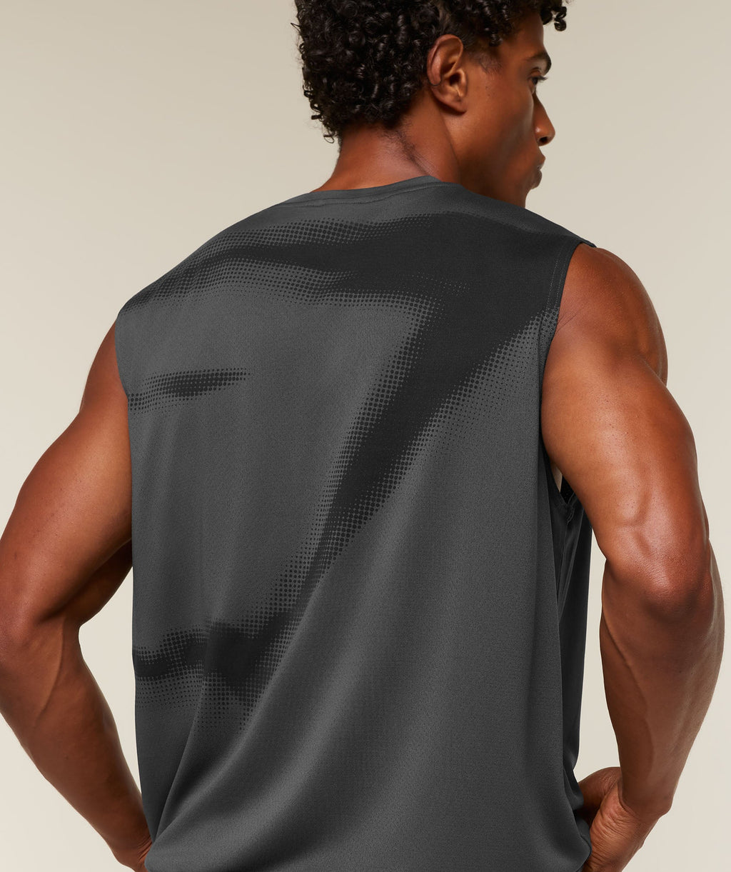 Motion Blur Graphic Tank - Onyx Grey — imagem 4