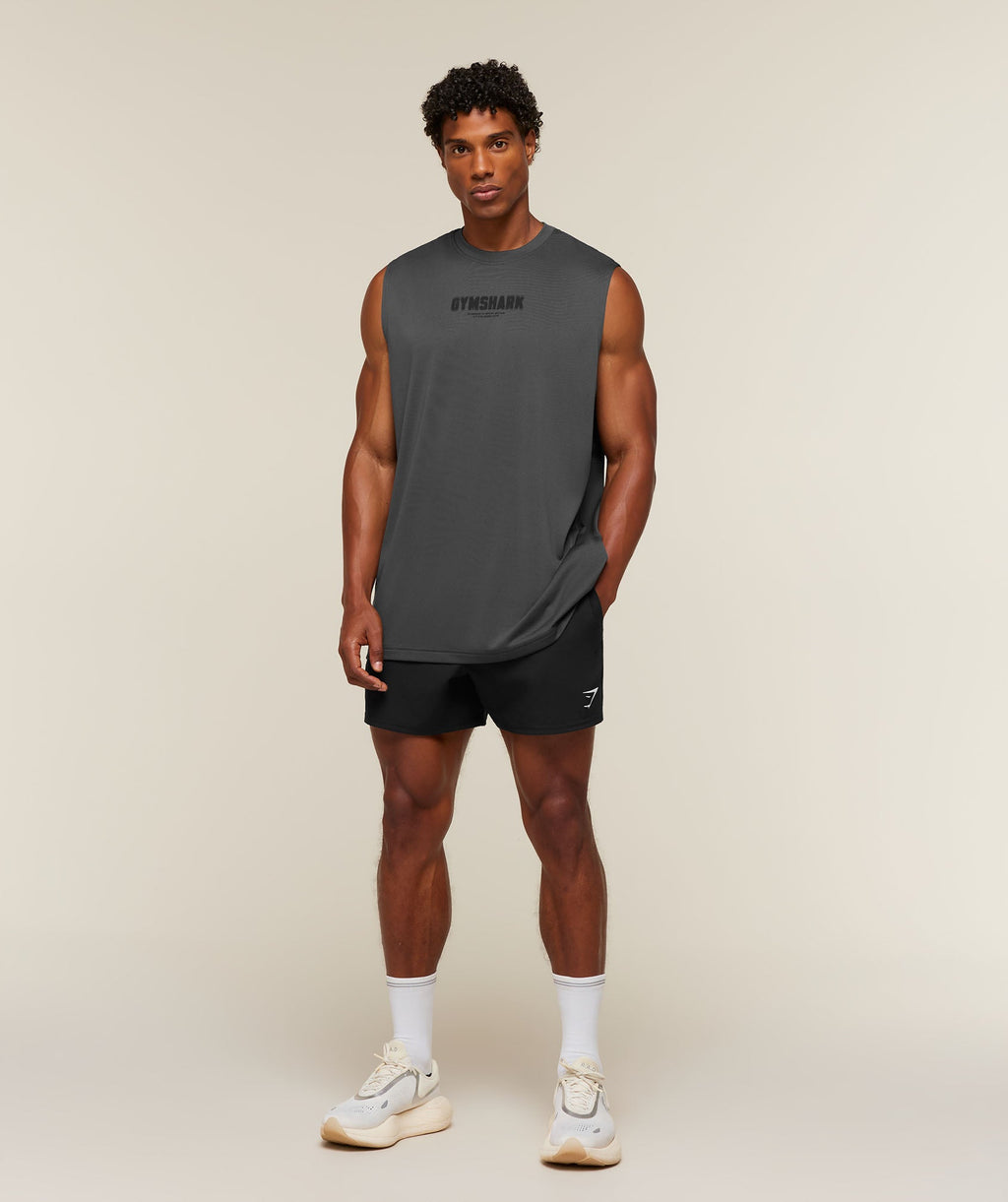 Motion Blur Graphic Tank - Onyx Grey — imagem 6