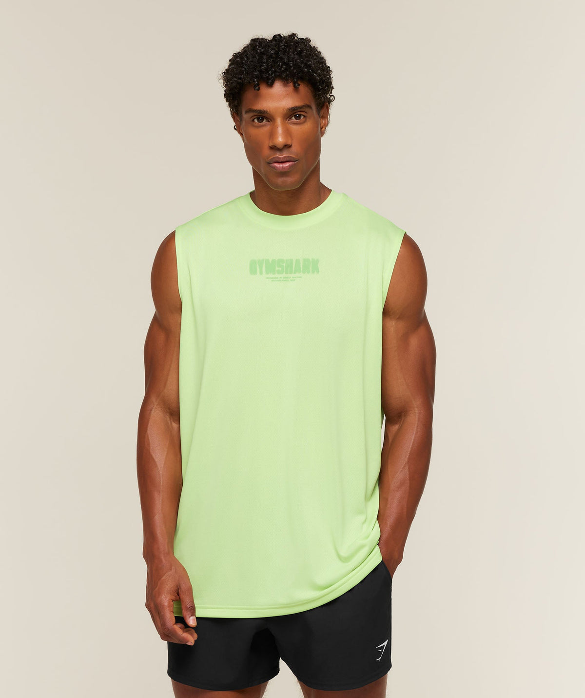 Motion Blur Graphic Tank - Pace Green — imagem 2