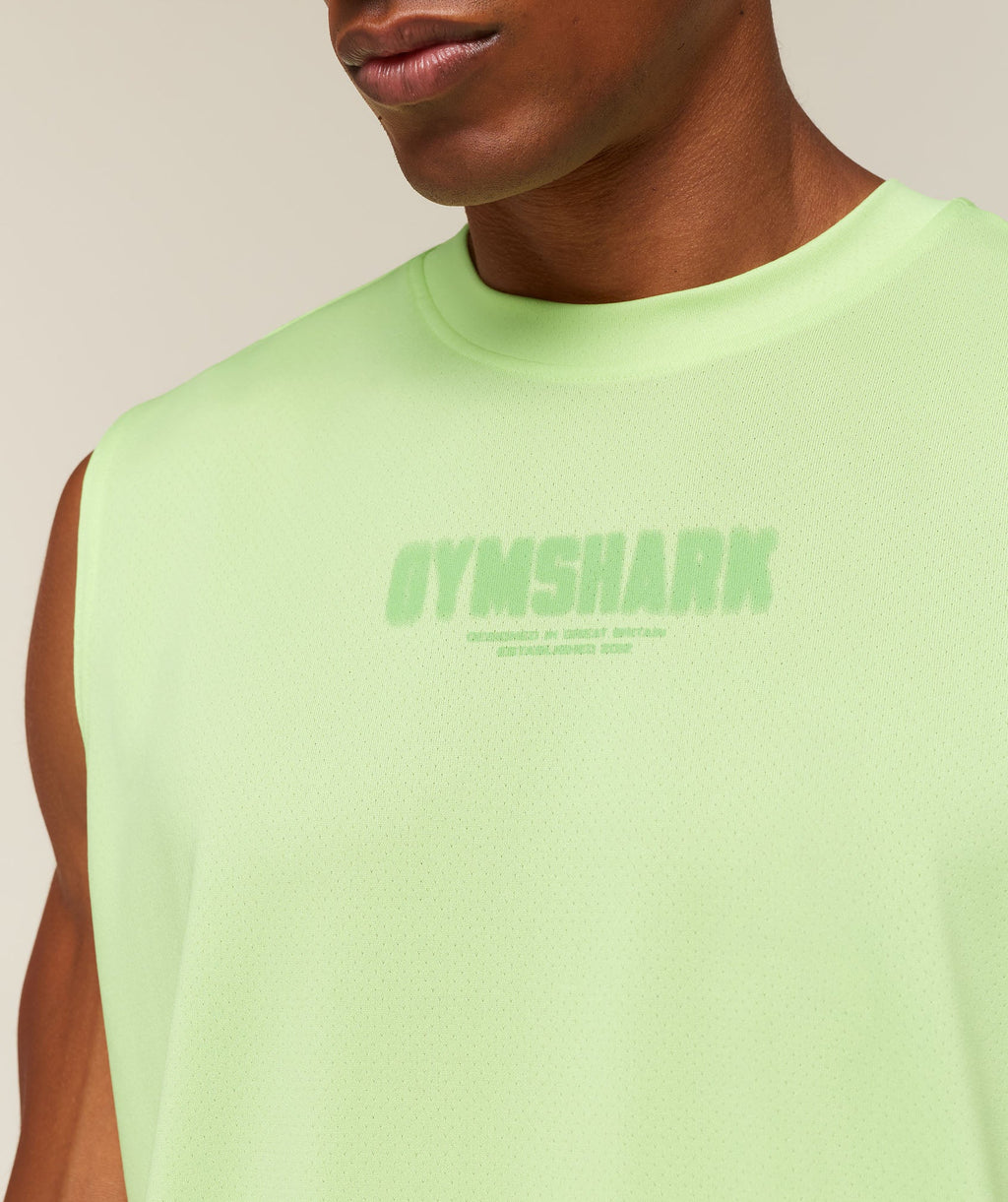 Motion Blur Graphic Tank - Pace Green — imagem 4