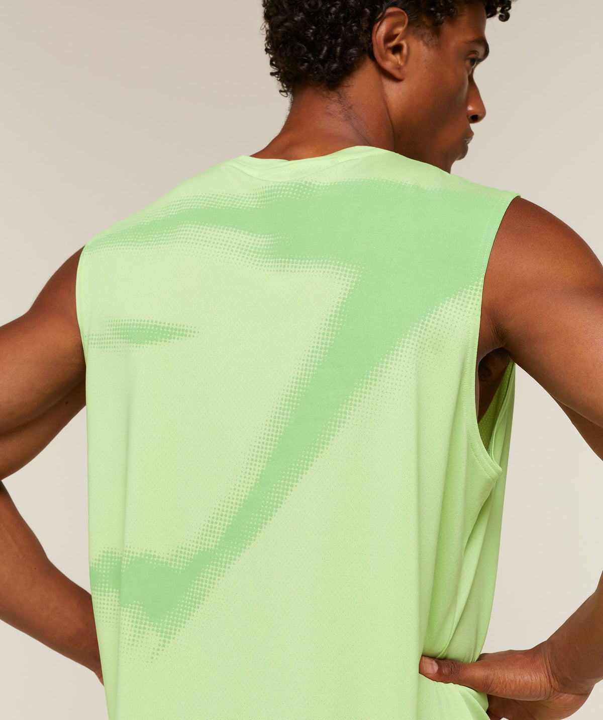 Motion Blur Graphic Tank - Pace Green — imagem 5