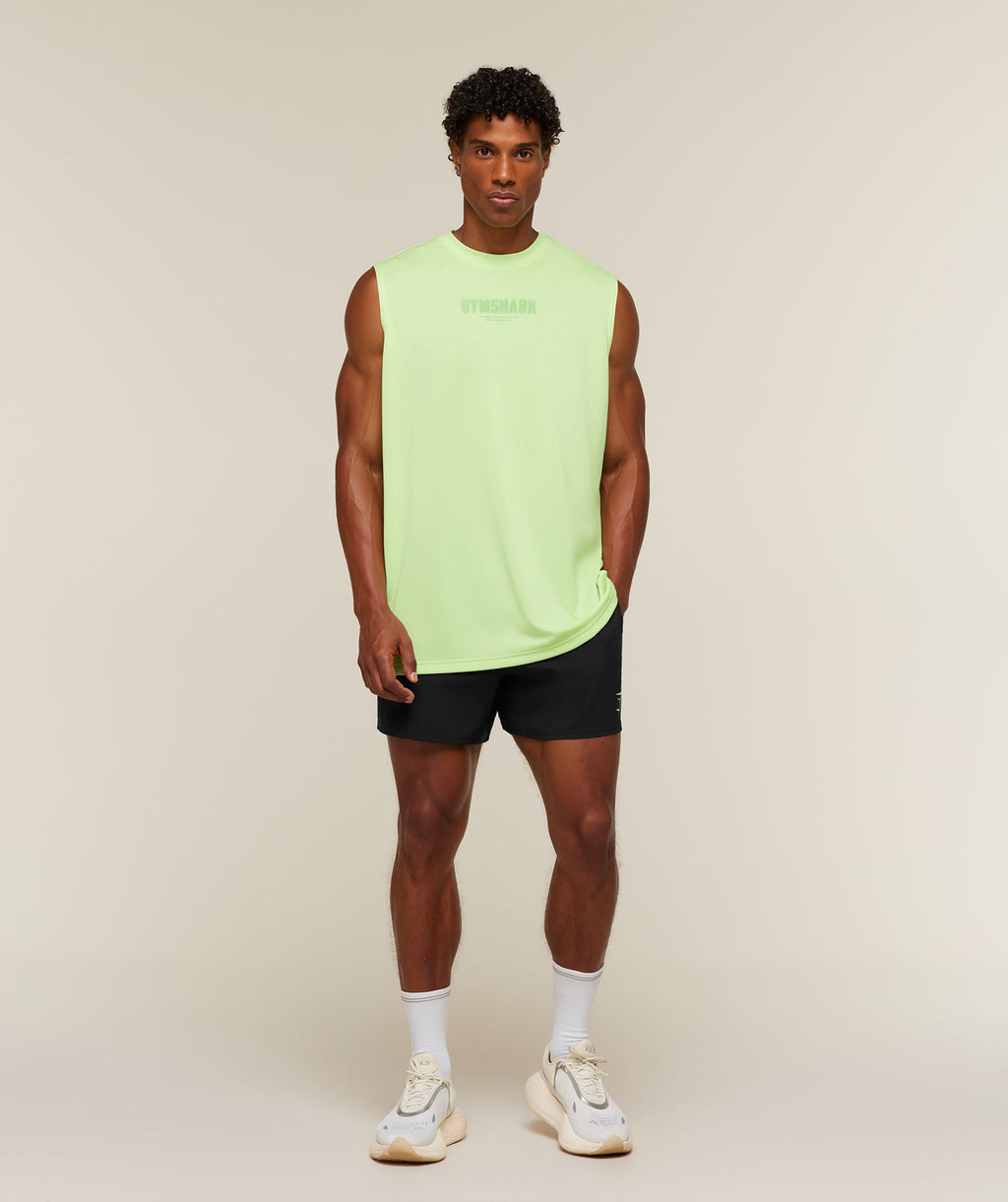 Motion Blur Graphic Tank - Pace Green — imagem 6