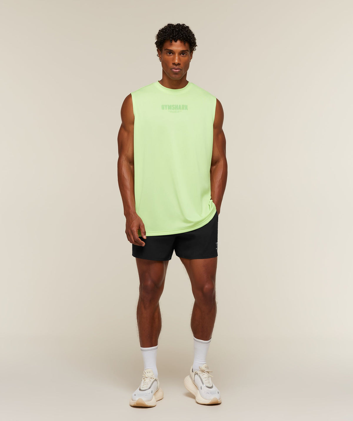 Motion Blur Graphic Tank - Pace Green — imagem 6