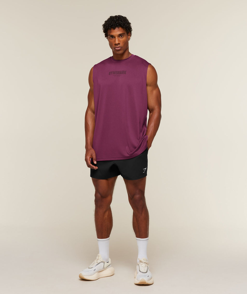 Motion Blur Graphic Tank - Strength Pink — imagem 6
