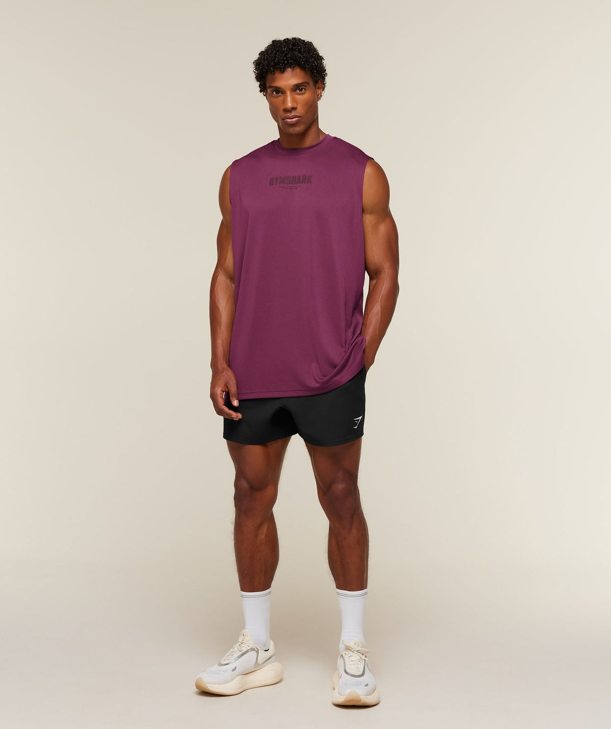 Motion Blur Graphic Tank - Strength Pink — imagem 6