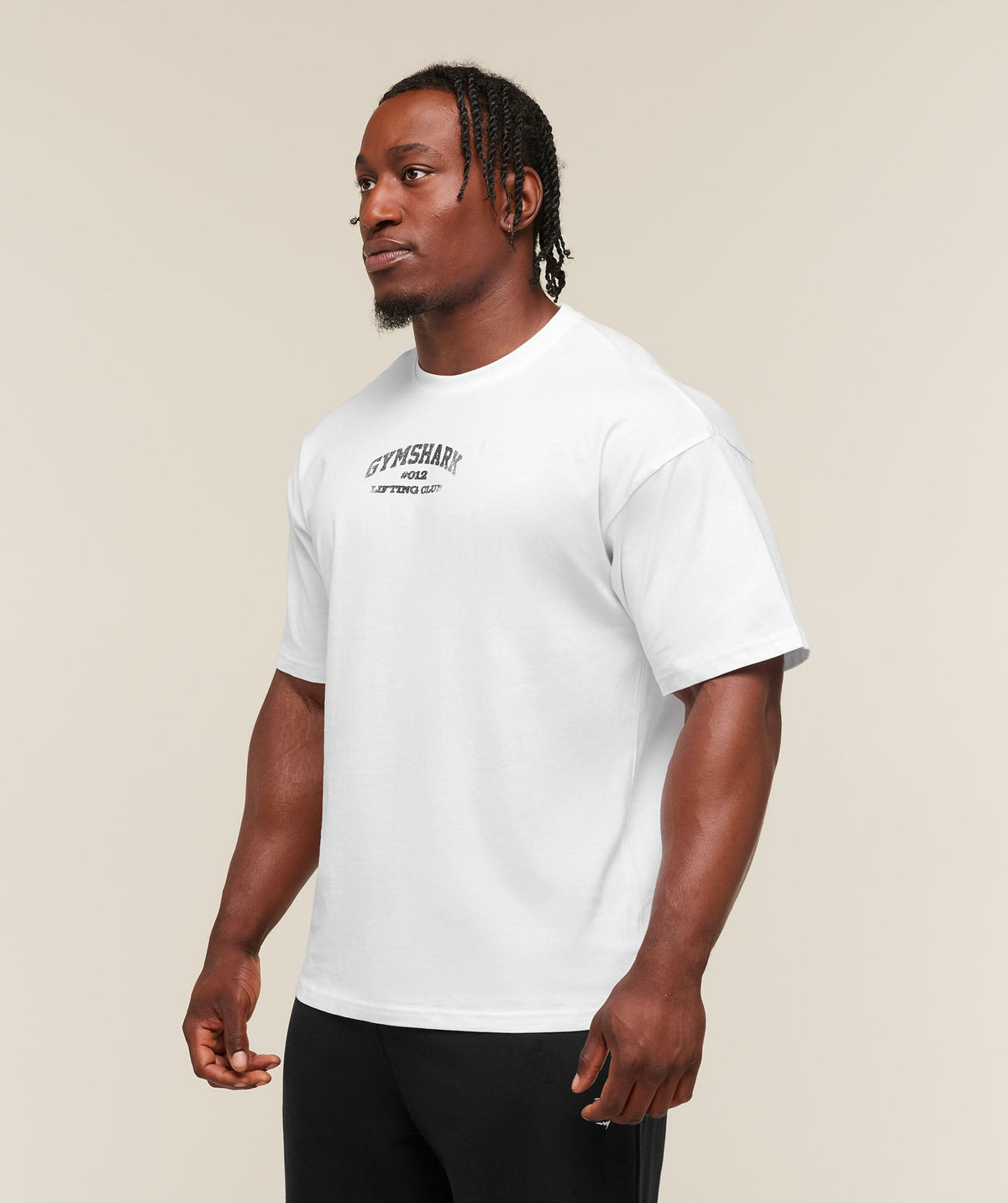 Faded Collegiate Graphic T-Shirt - White — imagem 3