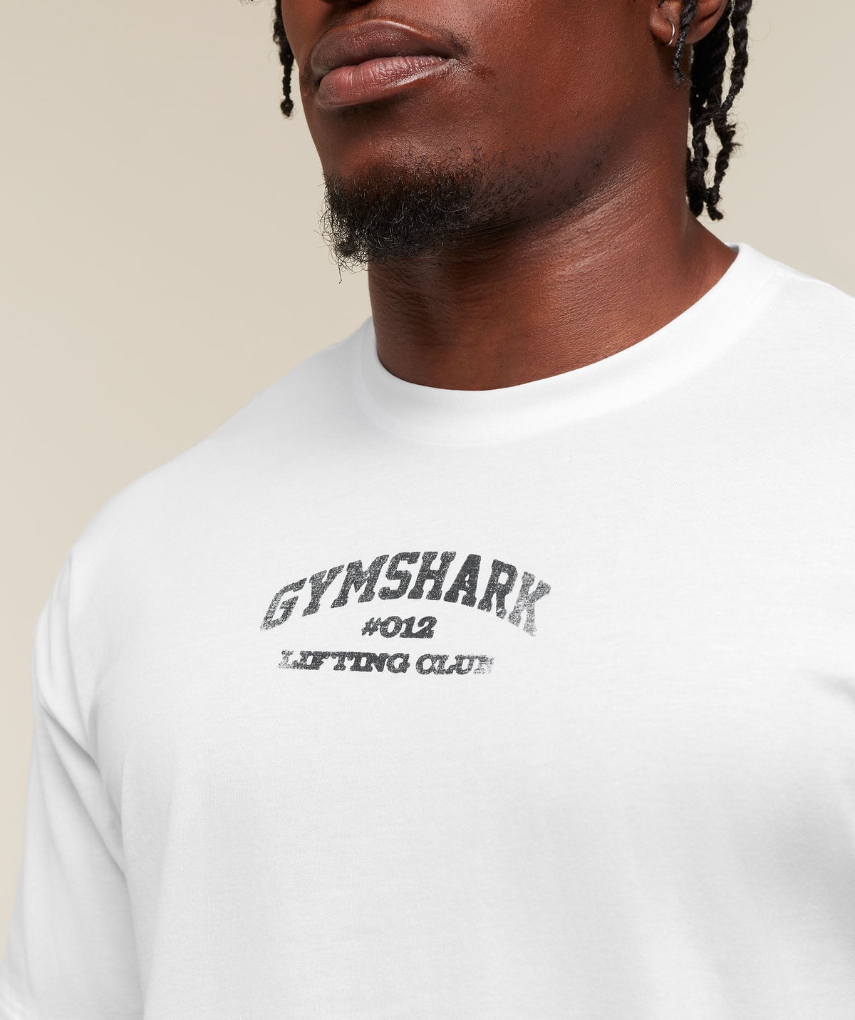 Faded Collegiate Graphic T-Shirt - White — imagem 4