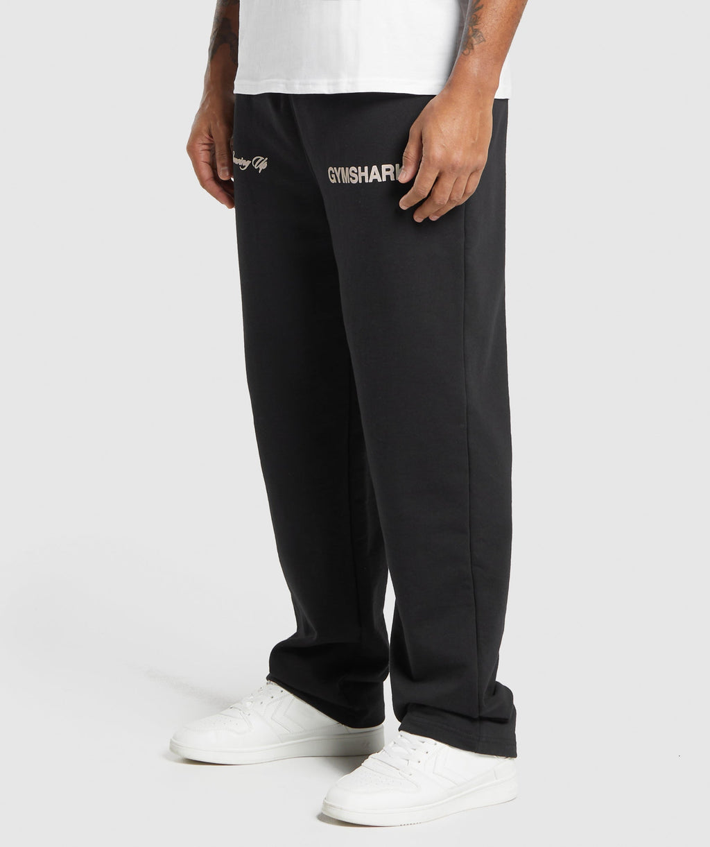 EST 2012 Straight Leg Joggers - Black — imagem 3