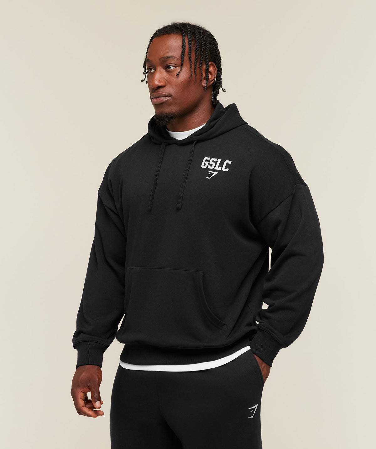 Faded Collegiate Graphic Hoodie - Black — imagem 3