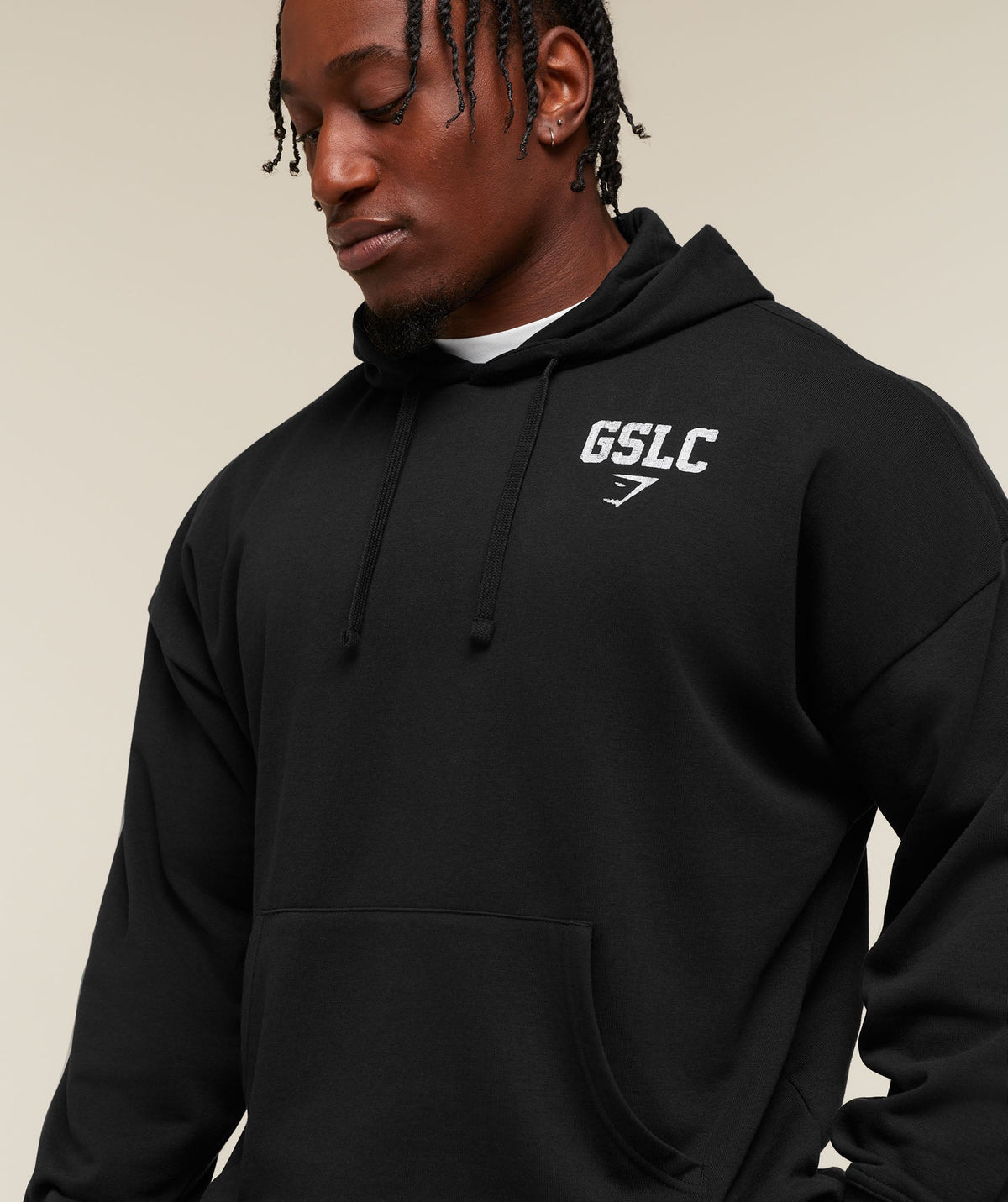 Faded Collegiate Graphic Hoodie - Black — imagem 4