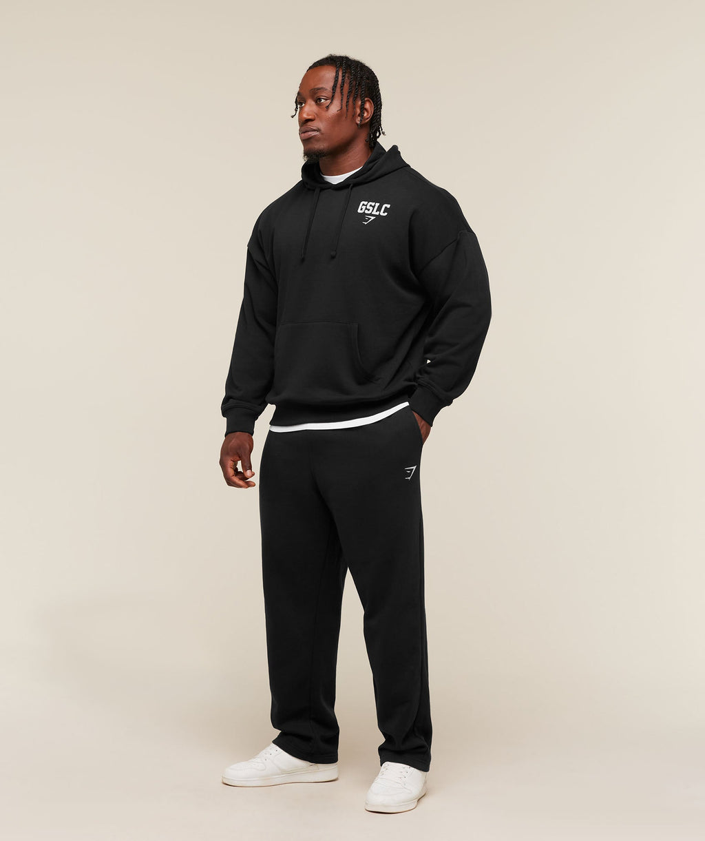Faded Collegiate Graphic Hoodie - Black — imagem 6