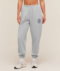 Strength and Fitness Crest Graphic Joggers - Light Grey Core Marl — imagem 1