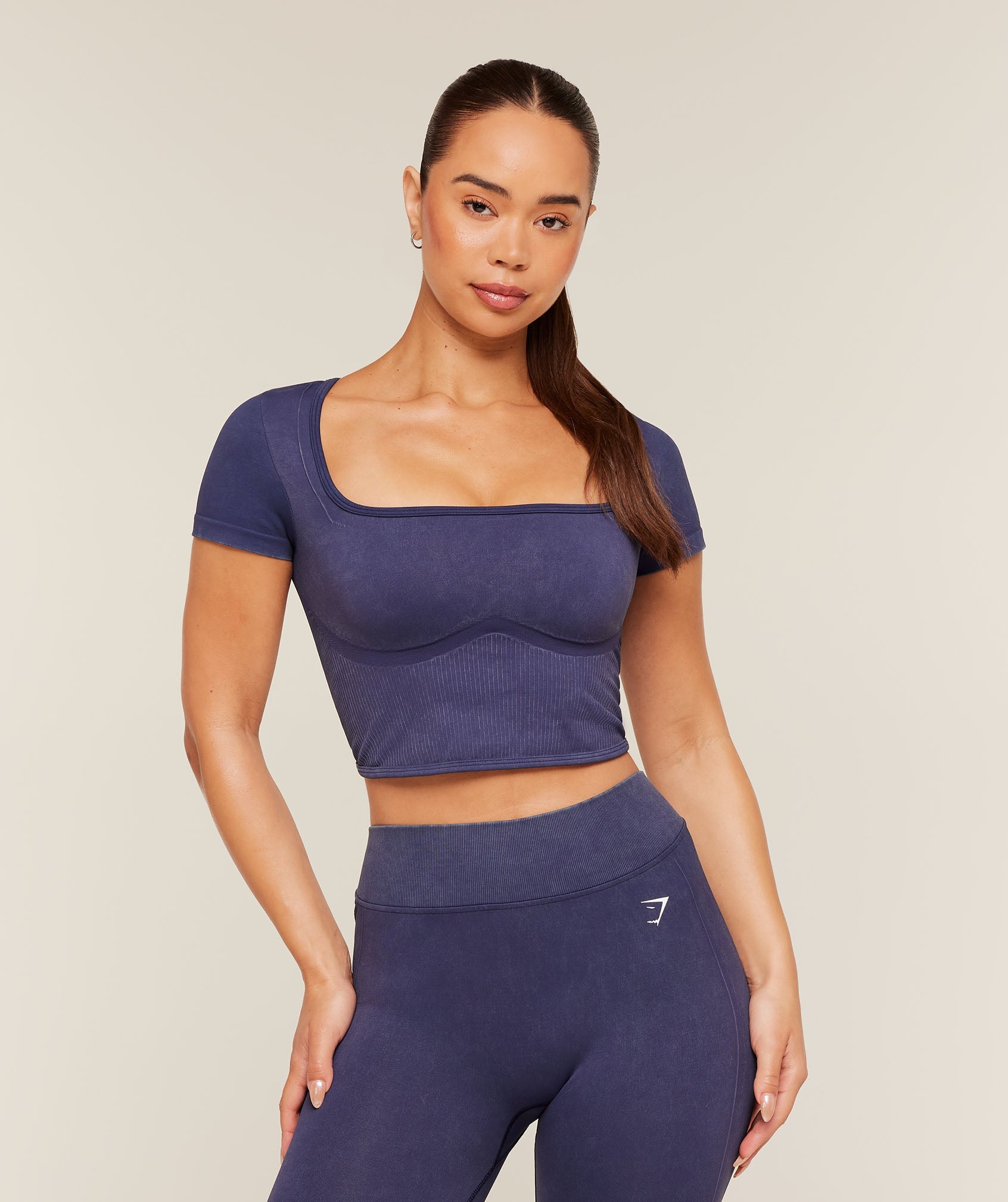 Gymshark x Bratz Crop Top - Indigo Purple/Wash — imagem 1