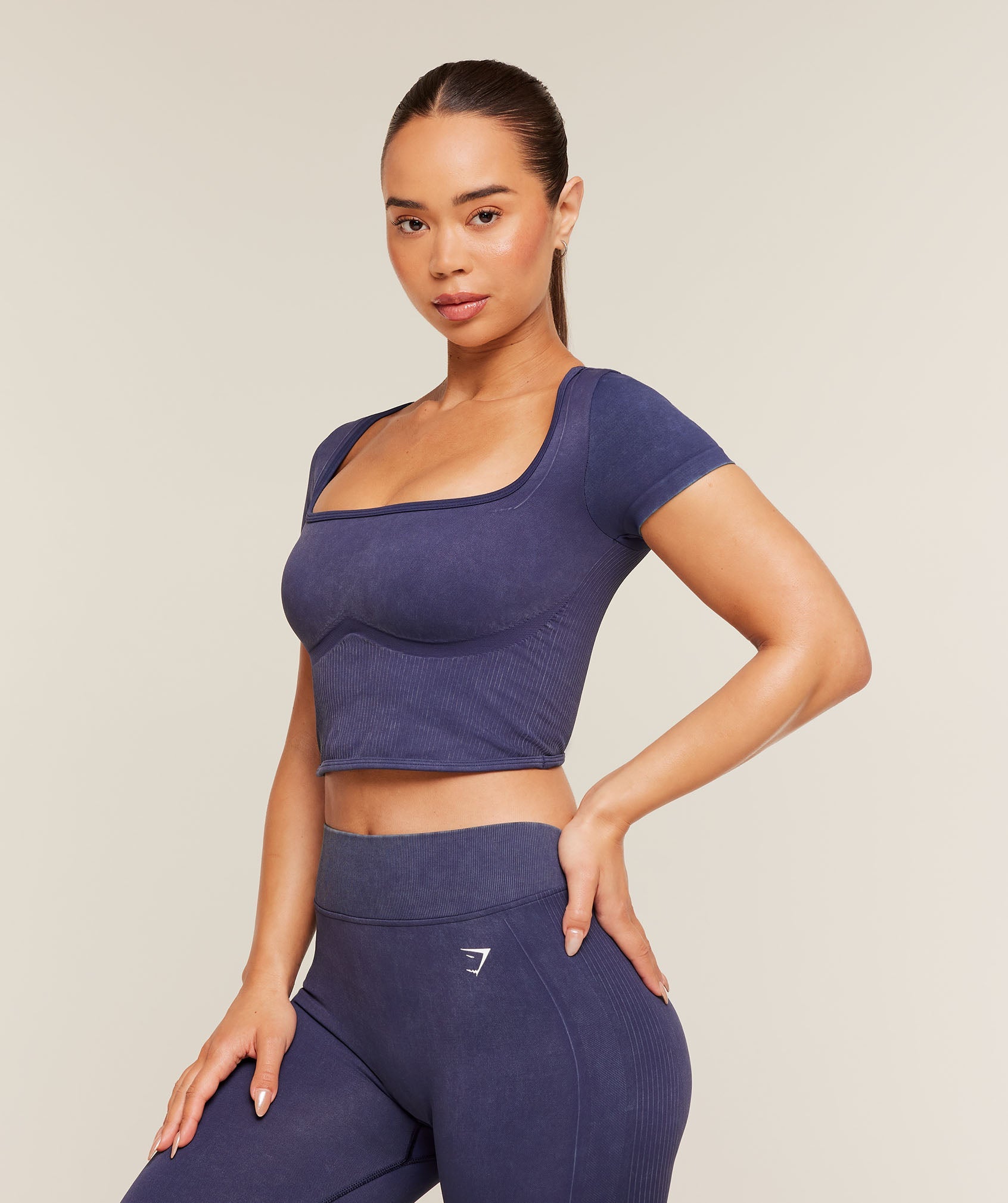 Gymshark x Bratz Crop Top - Indigo Purple/Wash — imagem 4